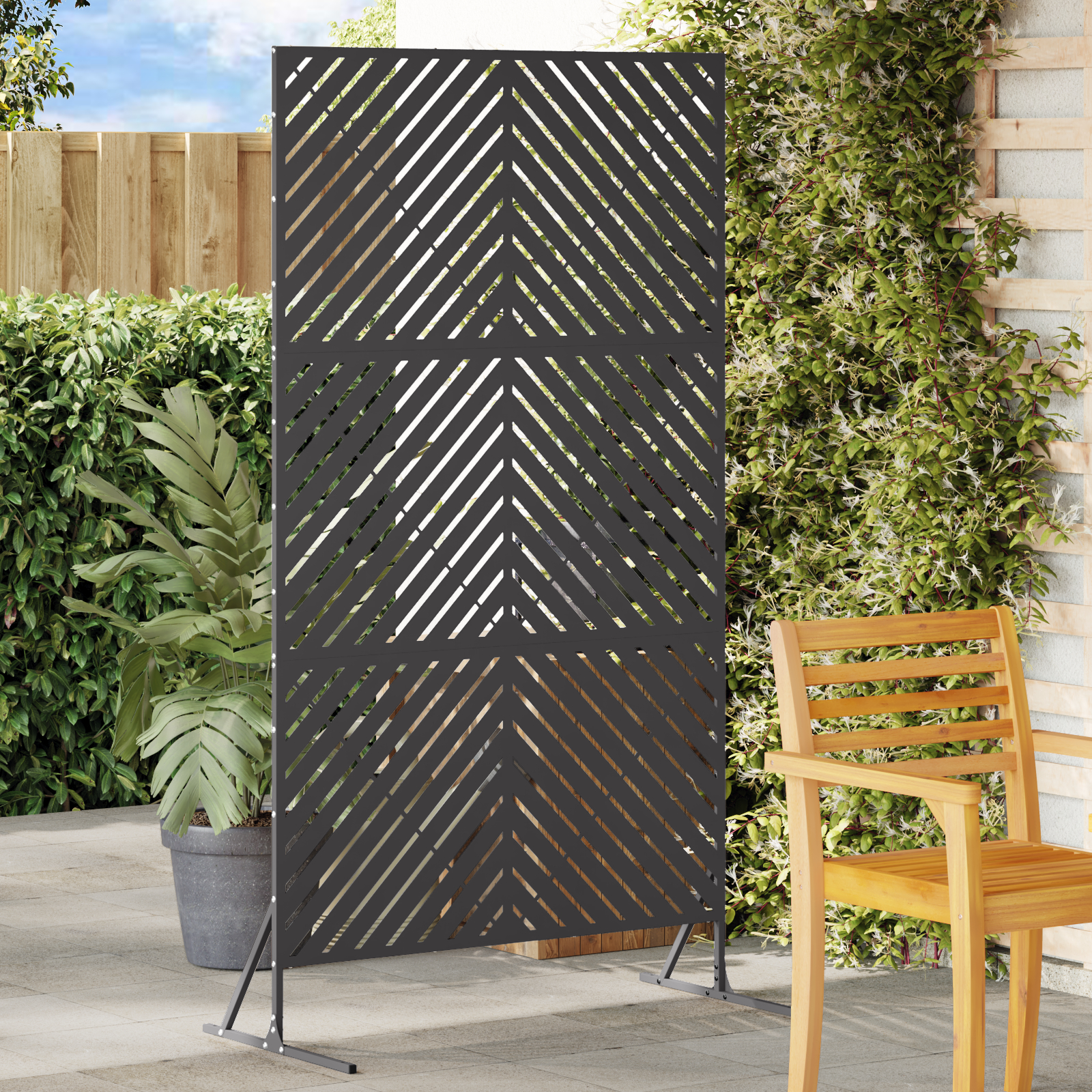 vidaXL Stahlzaunpanel Schwarz Stahl Standard Langlebig Stahlzaunpanel