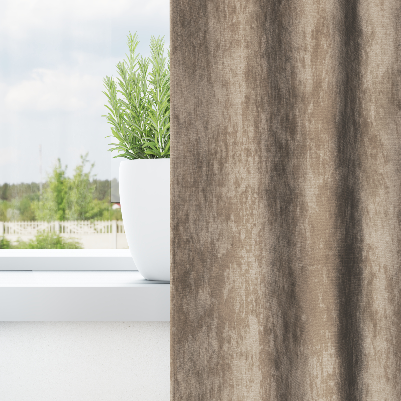 zavjese 2 kom s petljama Šampanjac 260x140 cm - Slika 4