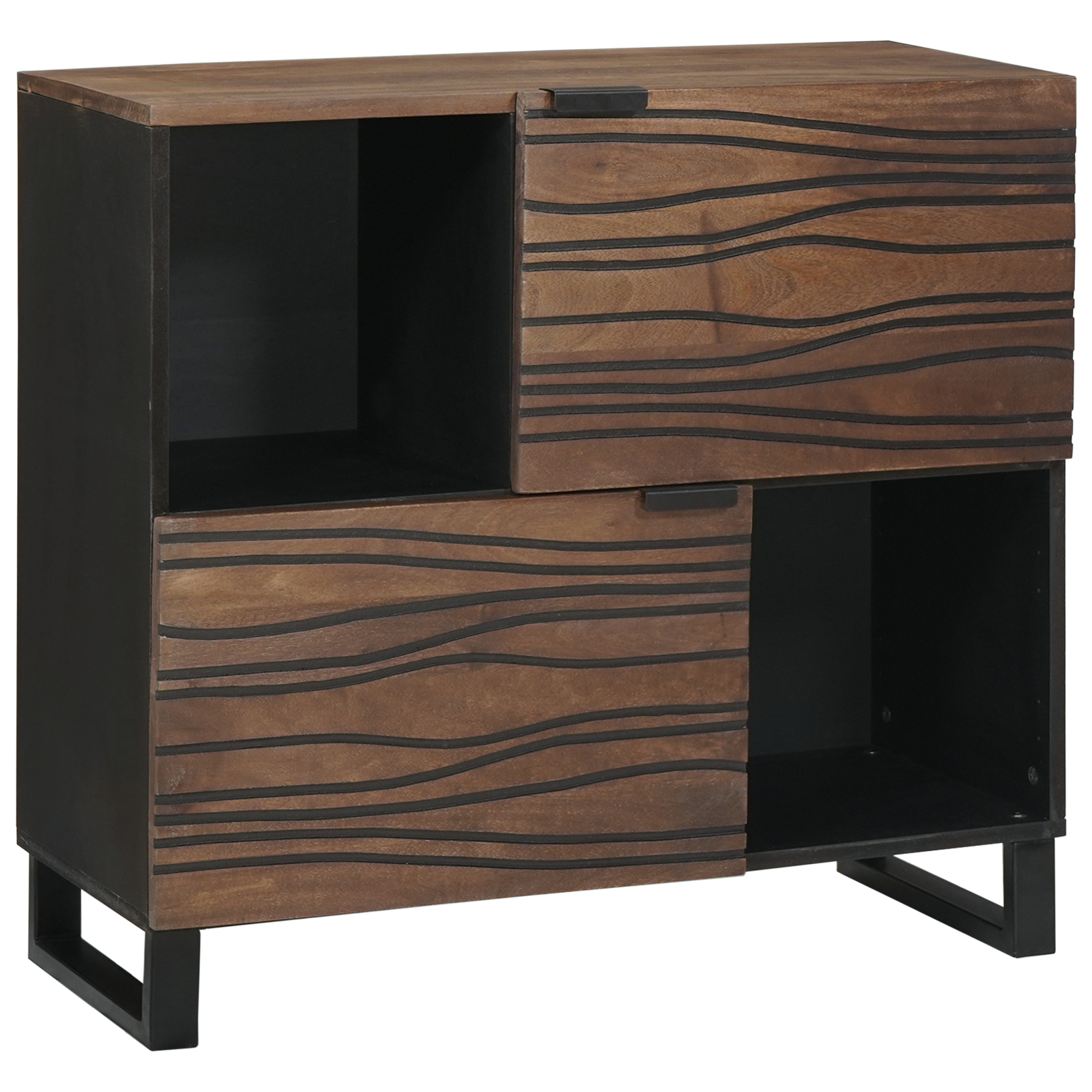 Dulapuri & rafturi pentru stocare media - Buffet 80x33.5x75 cm Lemn masiv Mango