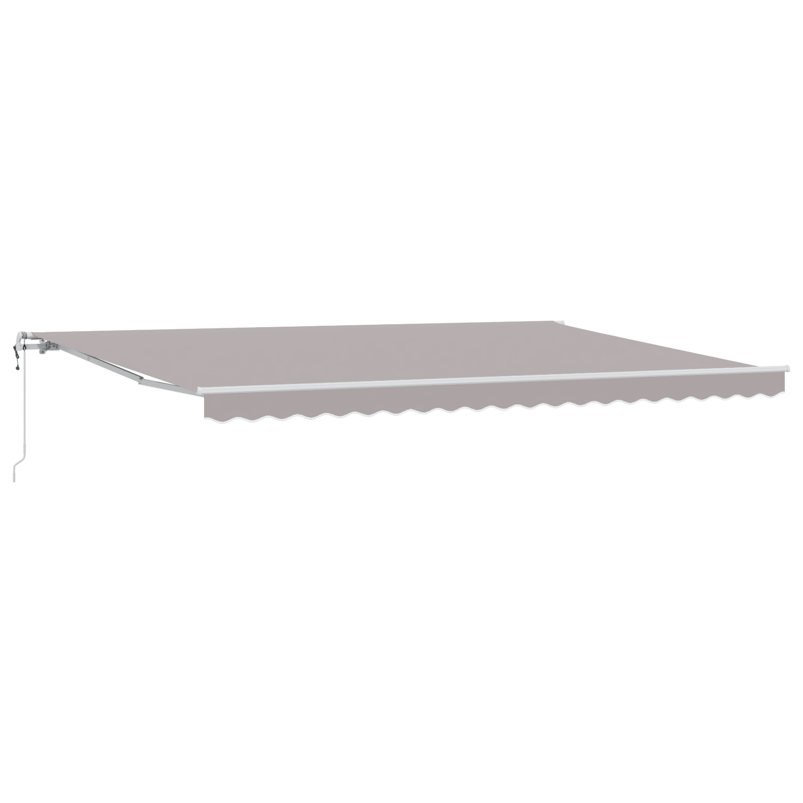vidaXL Marchiza retractabilă automată  gri deschis 500x300 cm, Material de înlocuire pentru marchiză  pentru cadrul de 5x3 m gri deschis