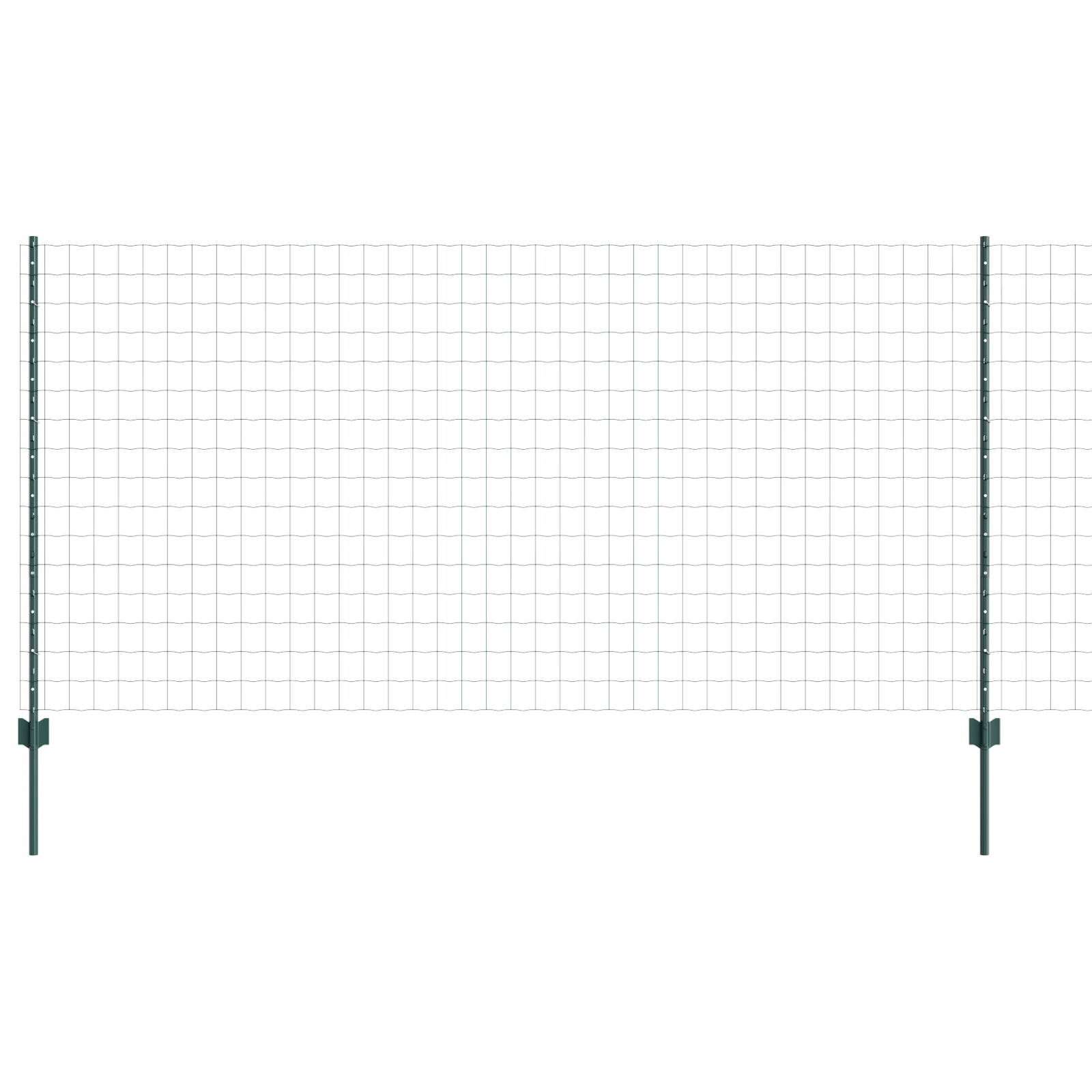 vidaXL Set Gard de Grădină Set de 2 Verde Metal 10 x 1.2 m Extensibil
