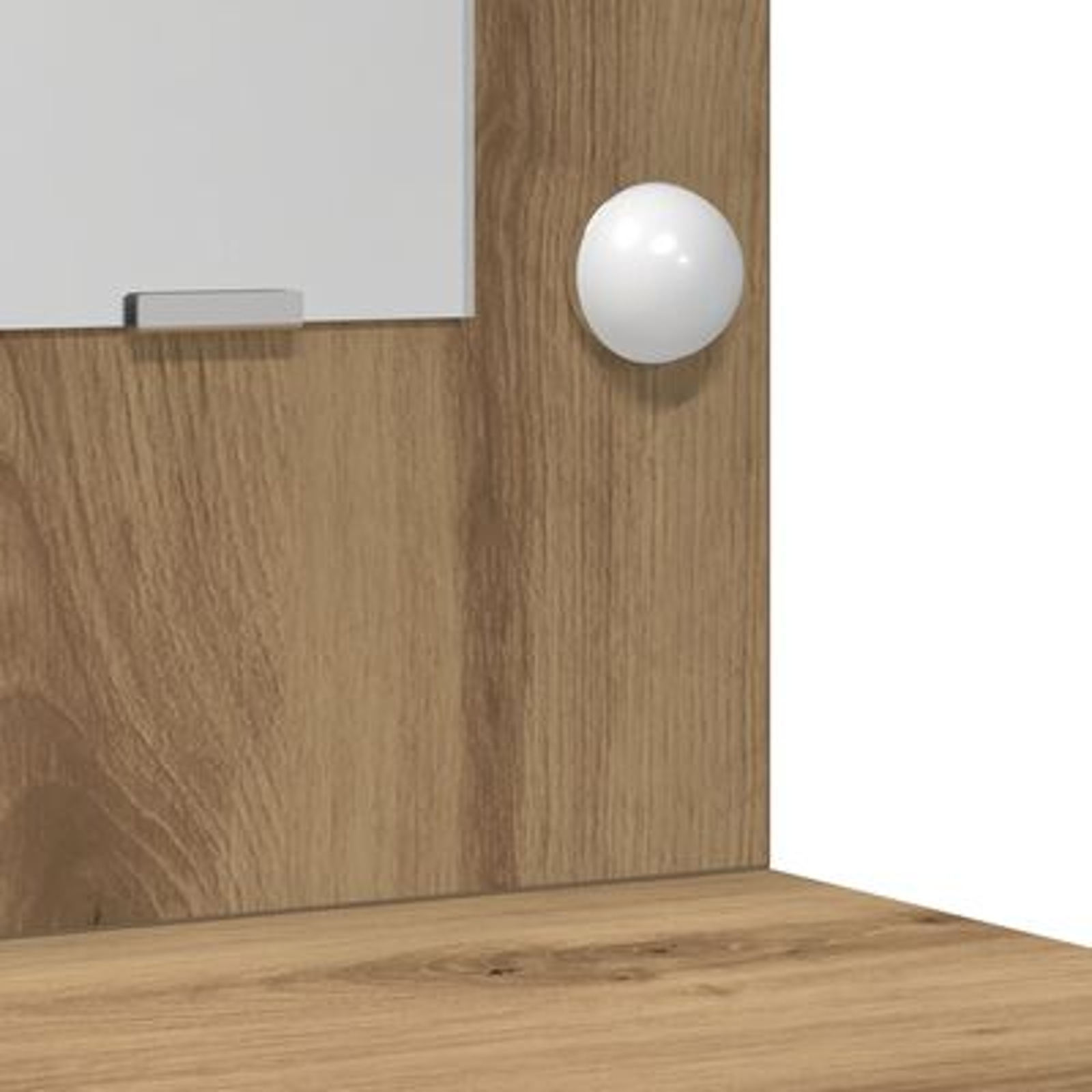 2 Piece Dressing Table Set with LED Artisan Oak Engineered Wood - Image 10