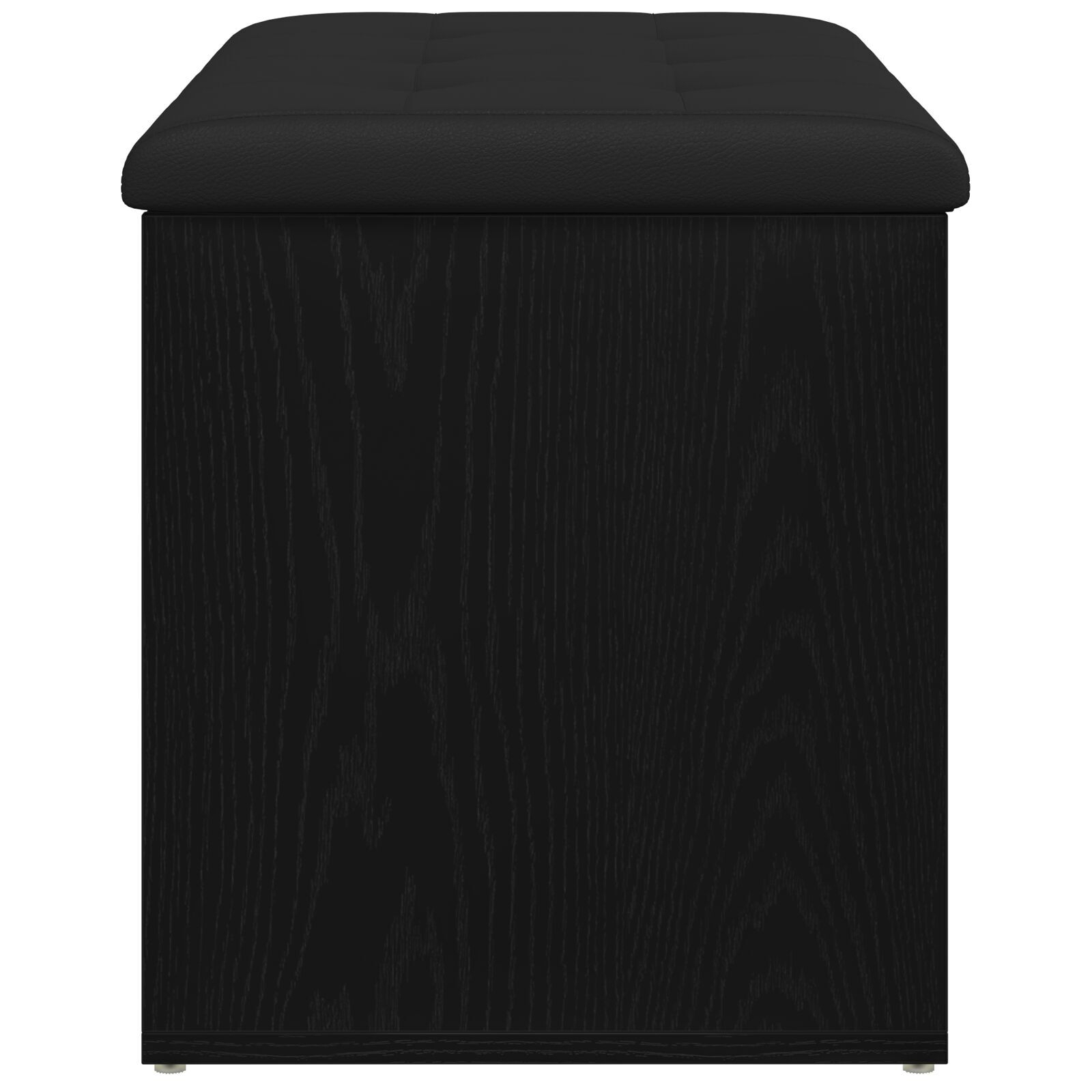 Säilytyspenkki Musta Tammi 80x40x45 cm Keinotekoinen Puu - Image 7