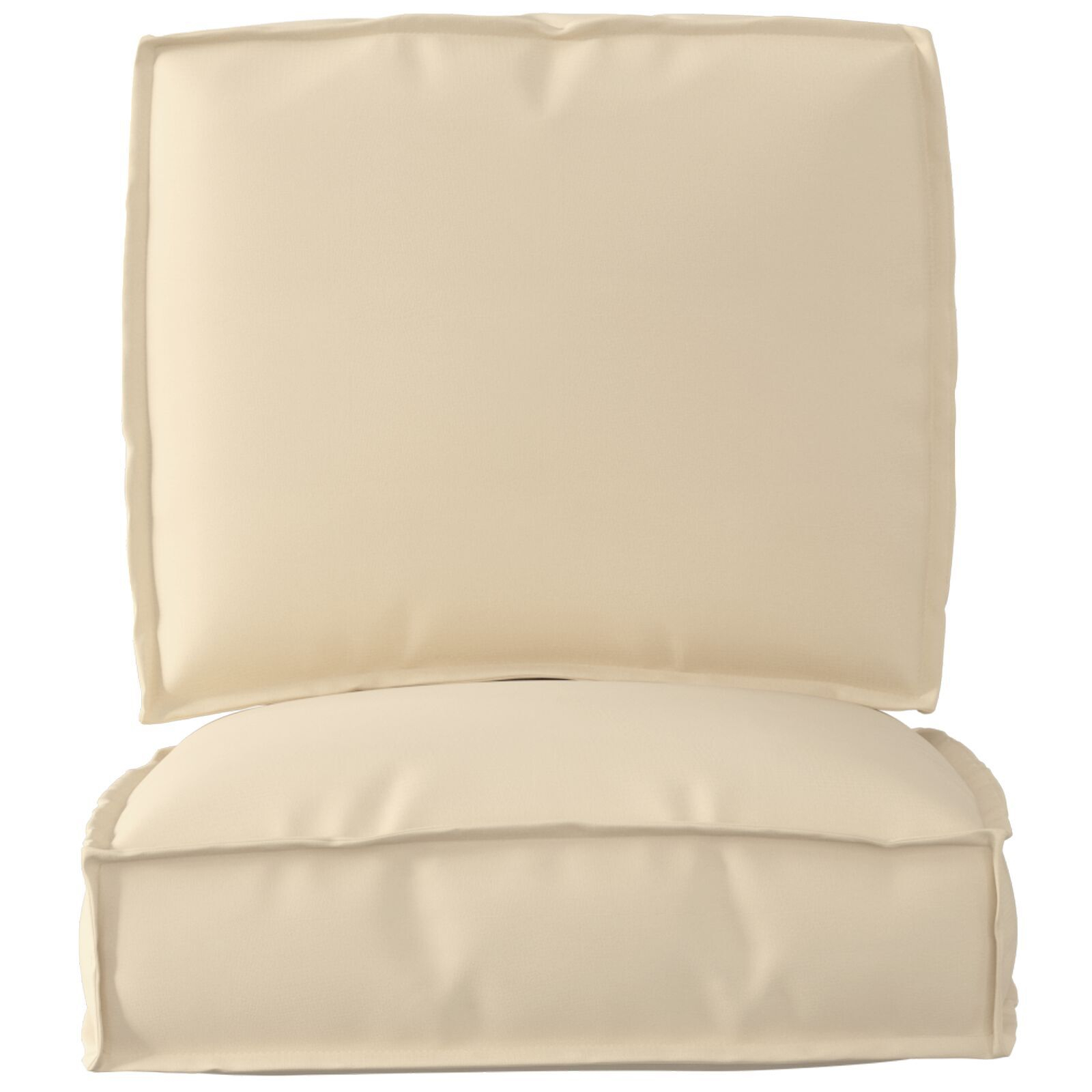 Thumbnail - vidaXL 2-teiliges Kissen-Set für Palettenbeige Oxford Stoff