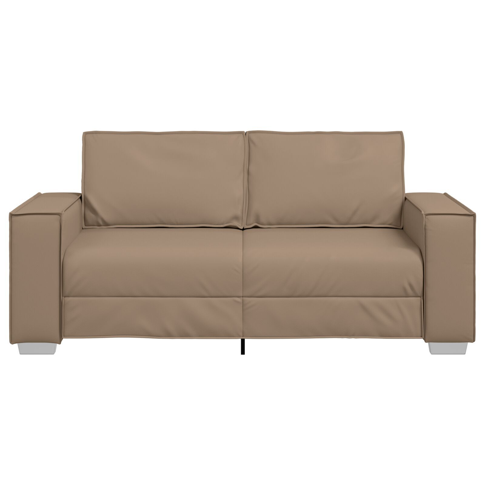 Kaheistmene diivan Cappuccino 140 cm Kunstnahast - Image 5