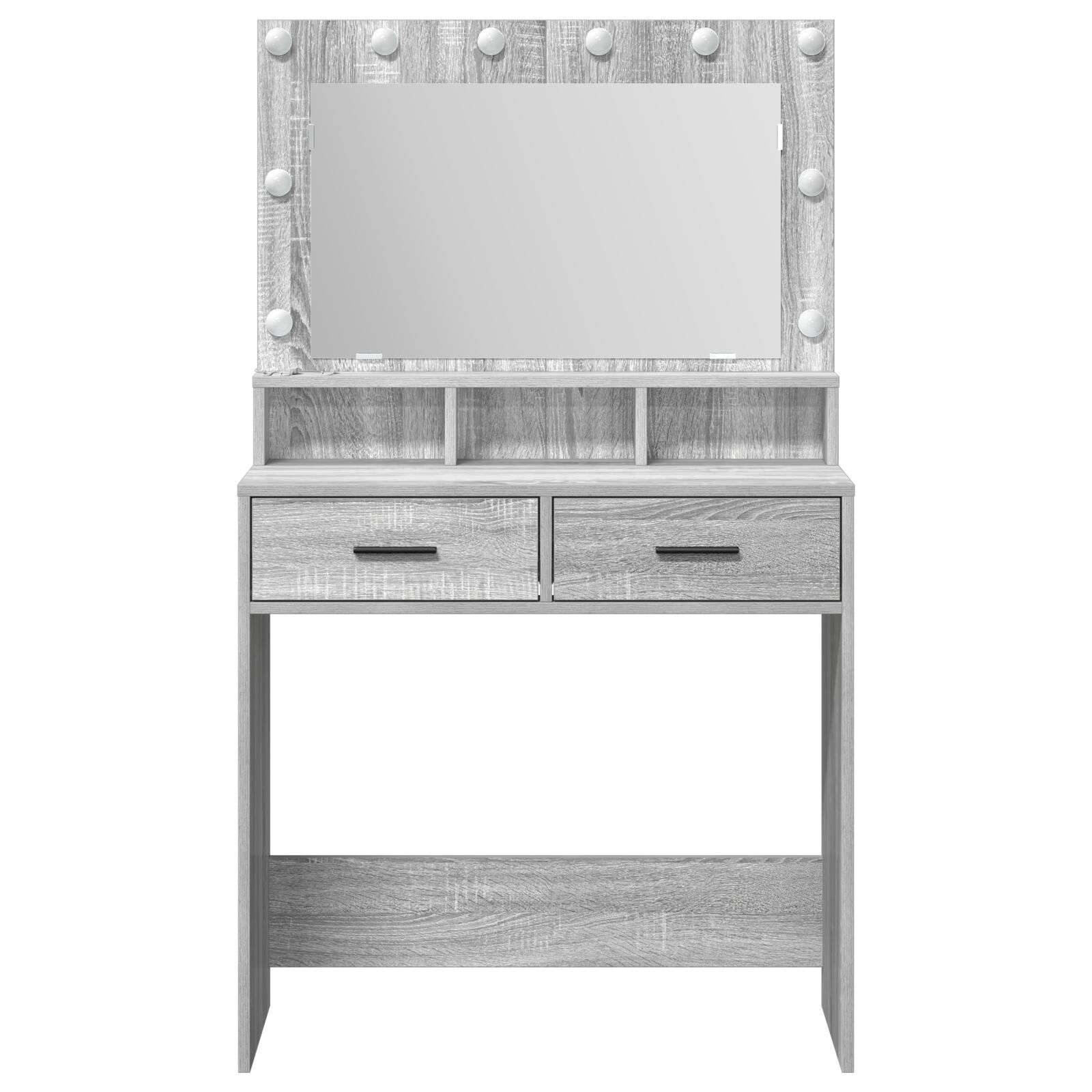 tualettlaud LED-valgustusega hall Sonoma 79x41x135 cm - Image 5