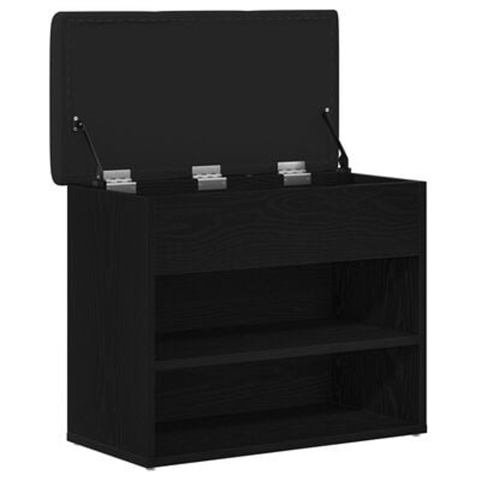 Klupa za pohranu Crna Bukva 60x30x48 cm Konstruirano drvo - Slika 7