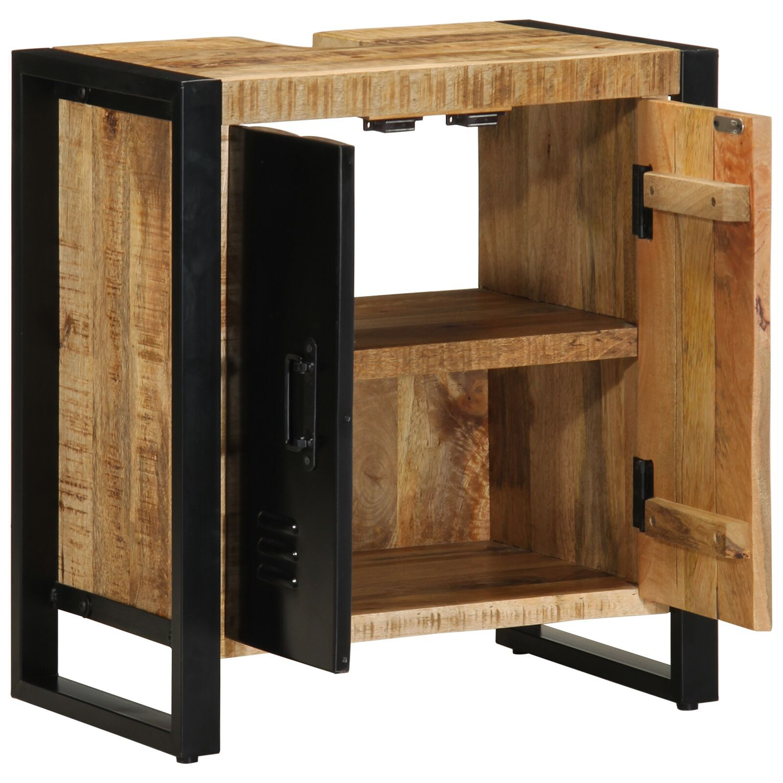 Cabinet pentru Baie 55x35x60 cm Lemn Masiv Aspru de Mango [2]
