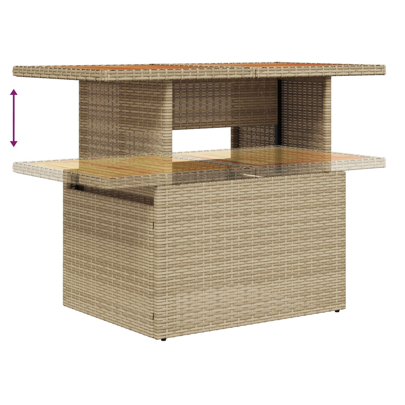 Aiadiivanite komplekt 7 tk Beež Rotang Aiadiivanite komplekt - Image 9