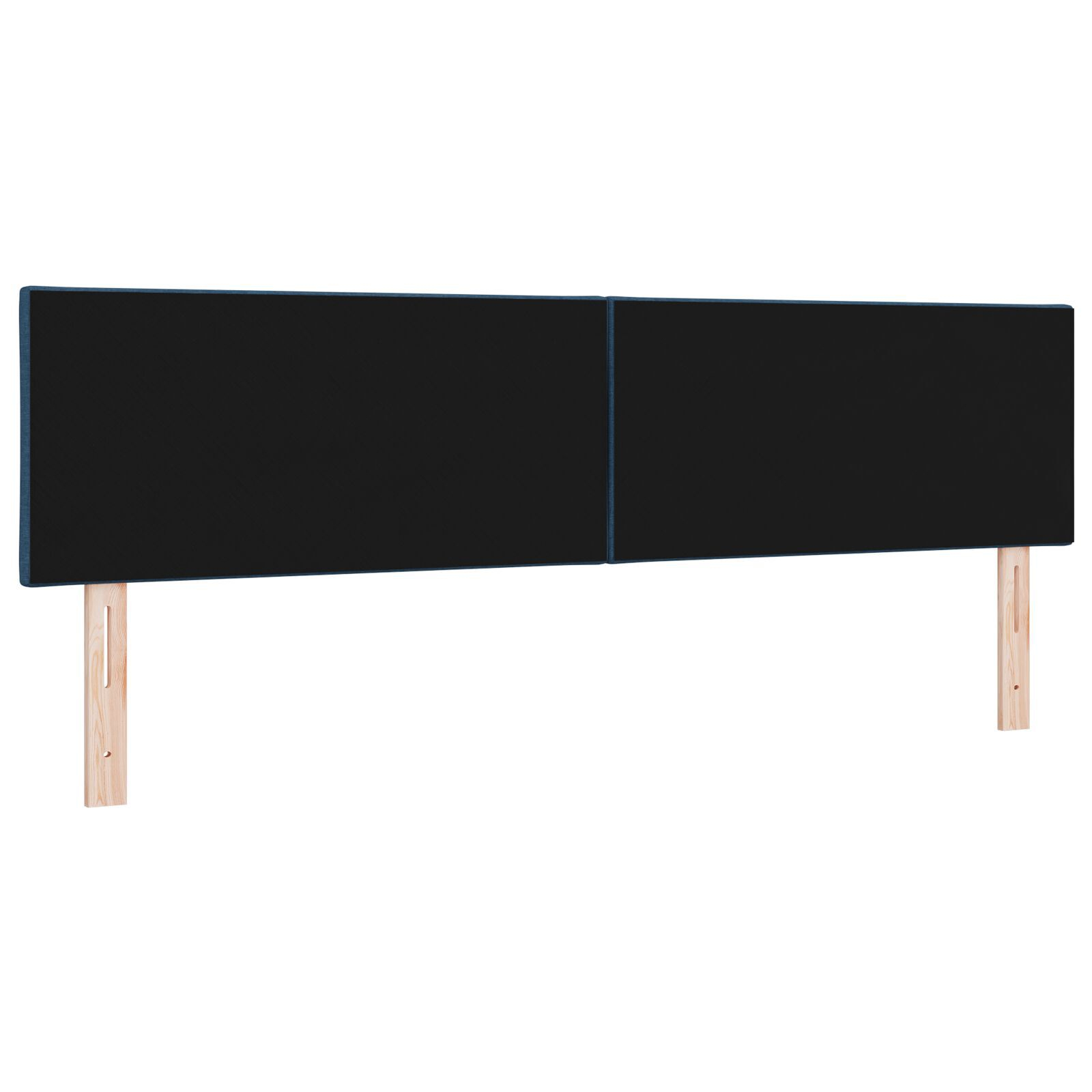 Tăblie Design Blocuri de Diamant Albastră 180 cm Țesătură [3]