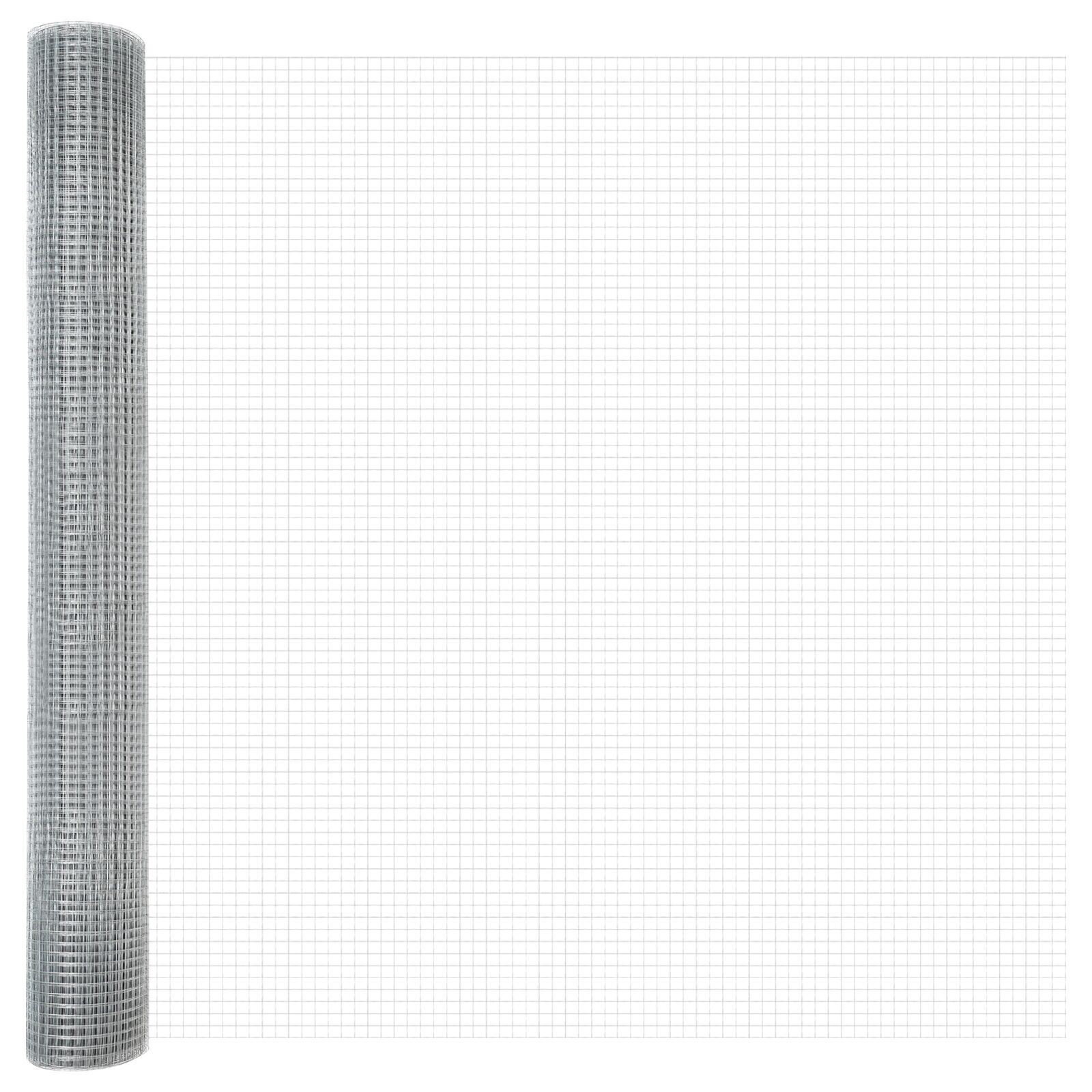 Thumbnail - vidaXL Schweißdrahtzaun 1,4x25 m Galvanisierter Stahl