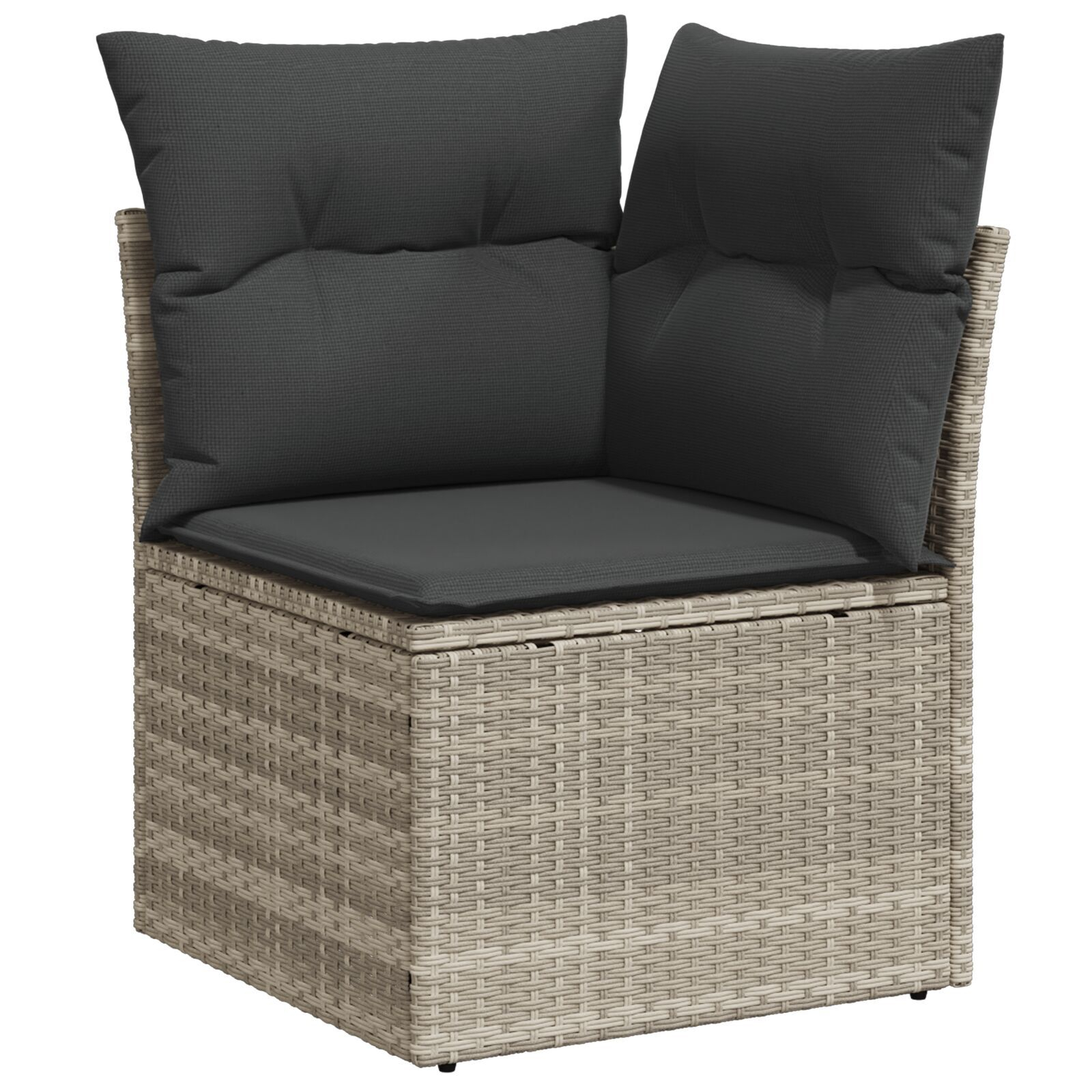 7-osaline aia söögilaud padjadega Helehall polü rattan - Image 7