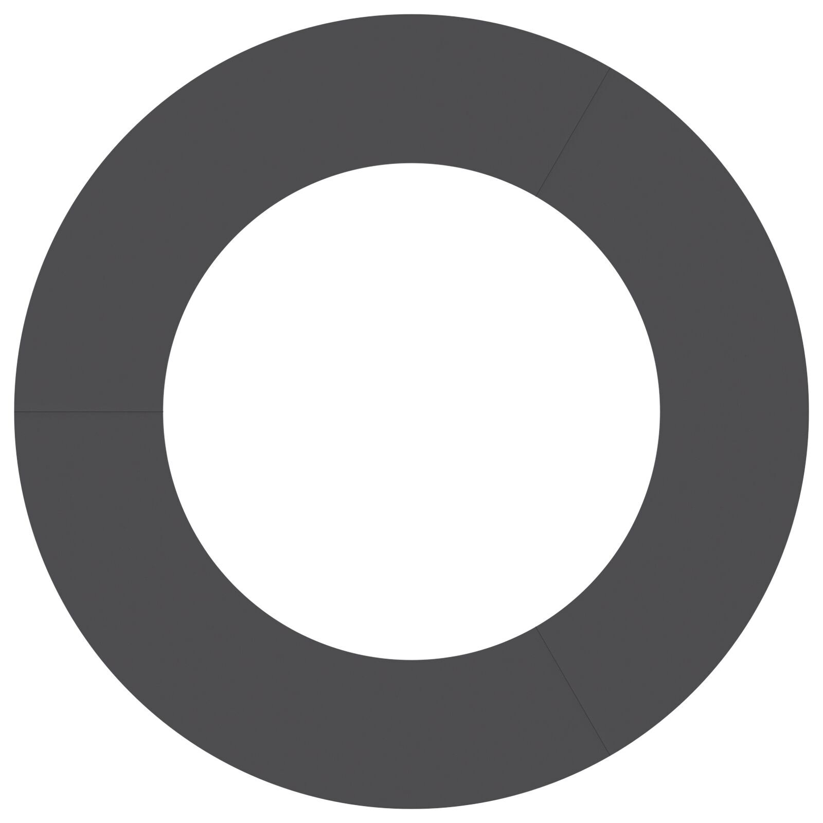 Ghiveci din Plastic Negru Plastic Mare Rotund Modern [4]