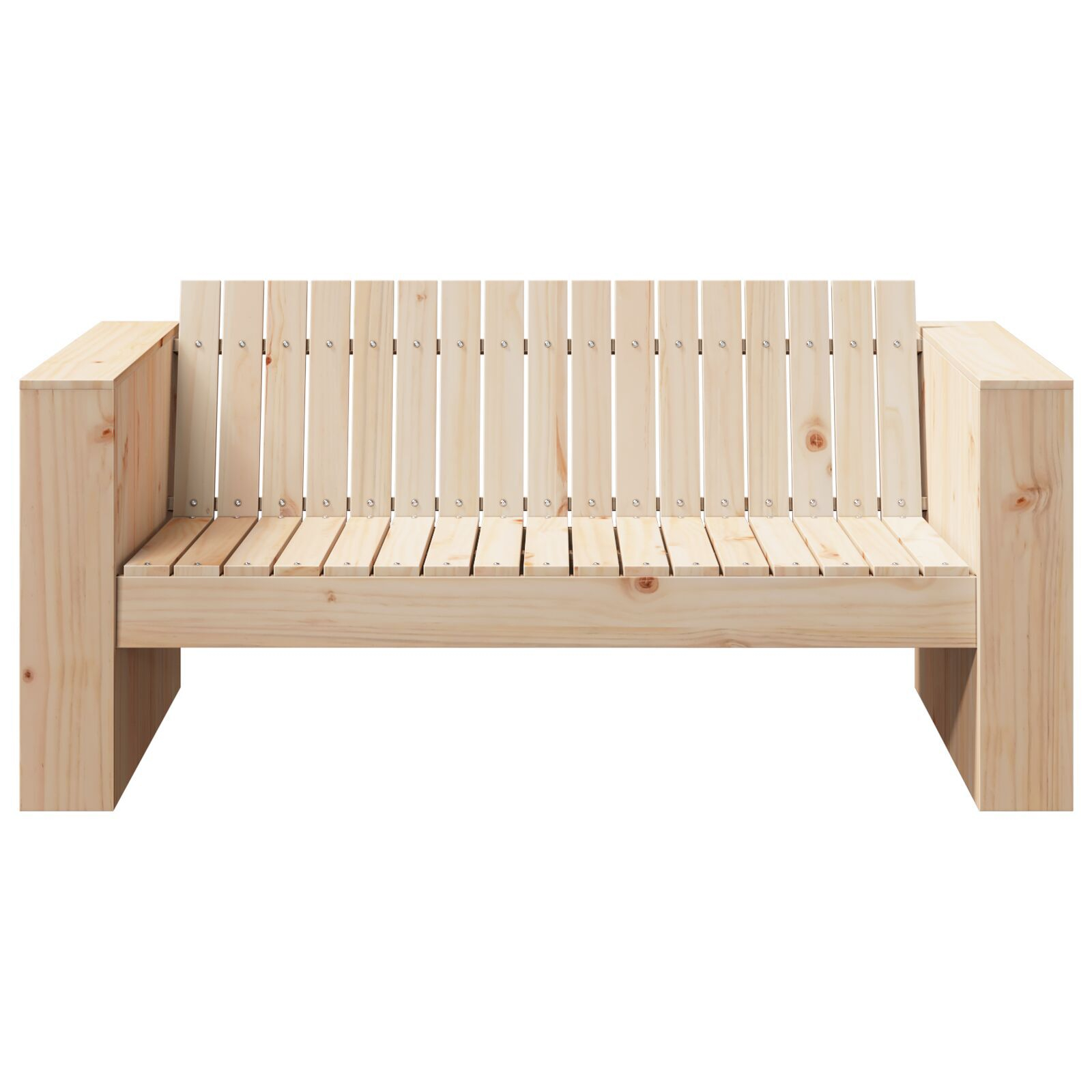 Canapea de grădină cu 2 locuri 134x60x62 cm Lemn solid de pin [3]