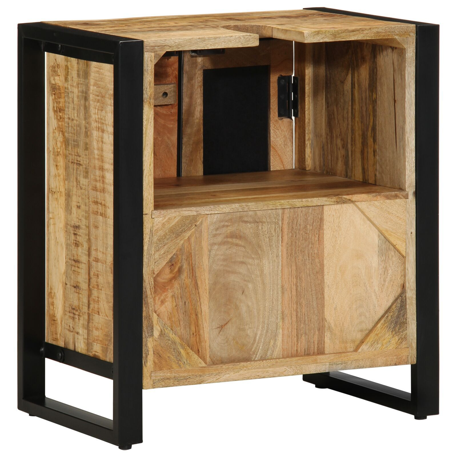 Cabinet pentru Baie 55x35x60 cm Lemn Masiv Aspru de Mango [5]