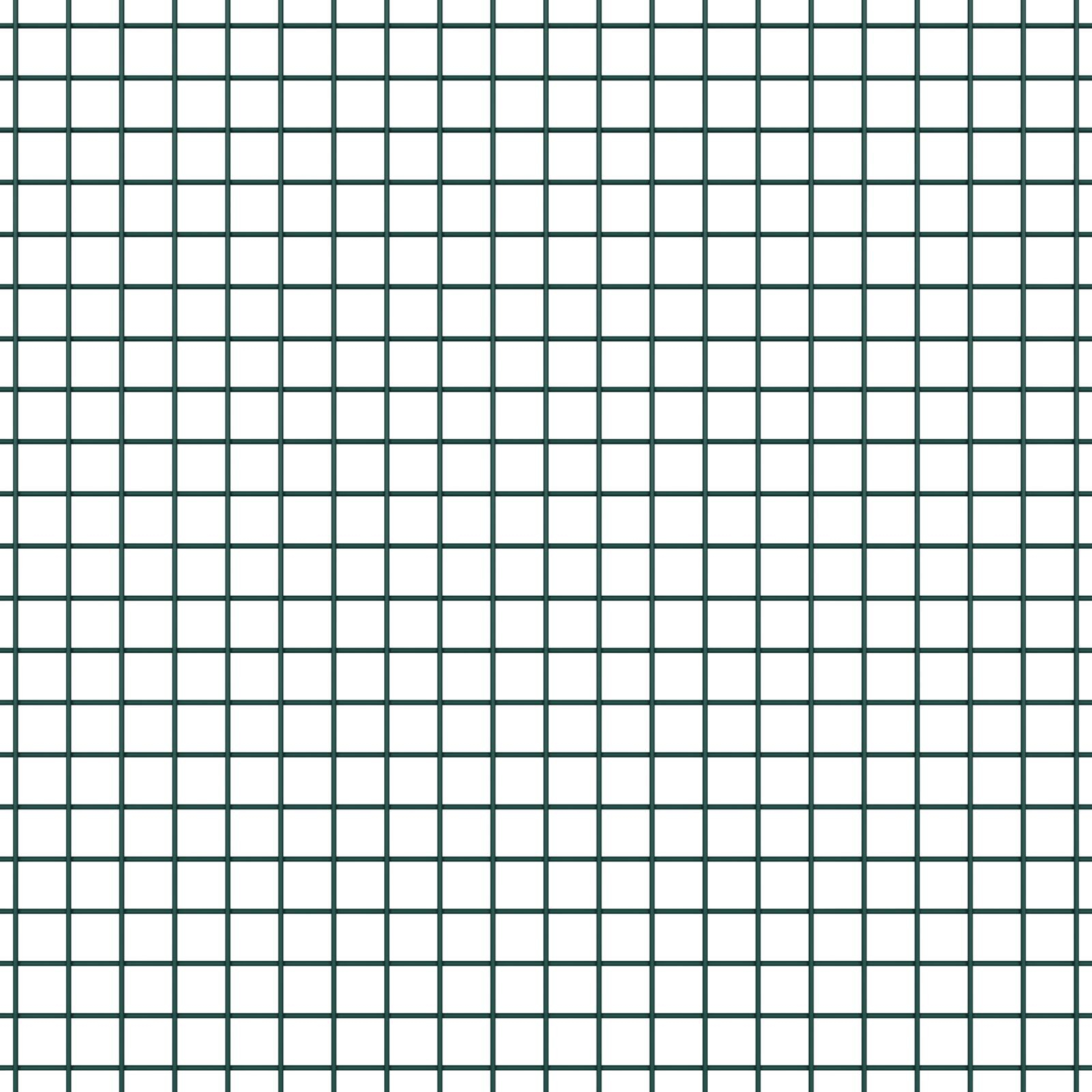 Welded Wire Fence with 7 Flanged Posts Green 1.6x10 m Steel - Image 10