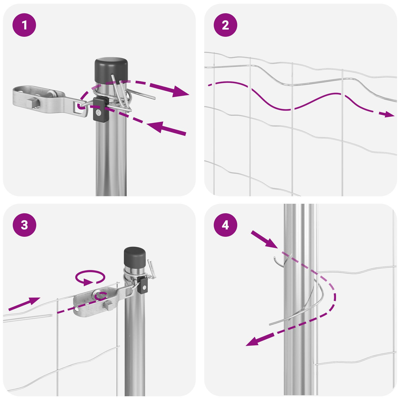 Euro Fence with 13 Posts 0.6x50 m Galvanised Steel - Image 11