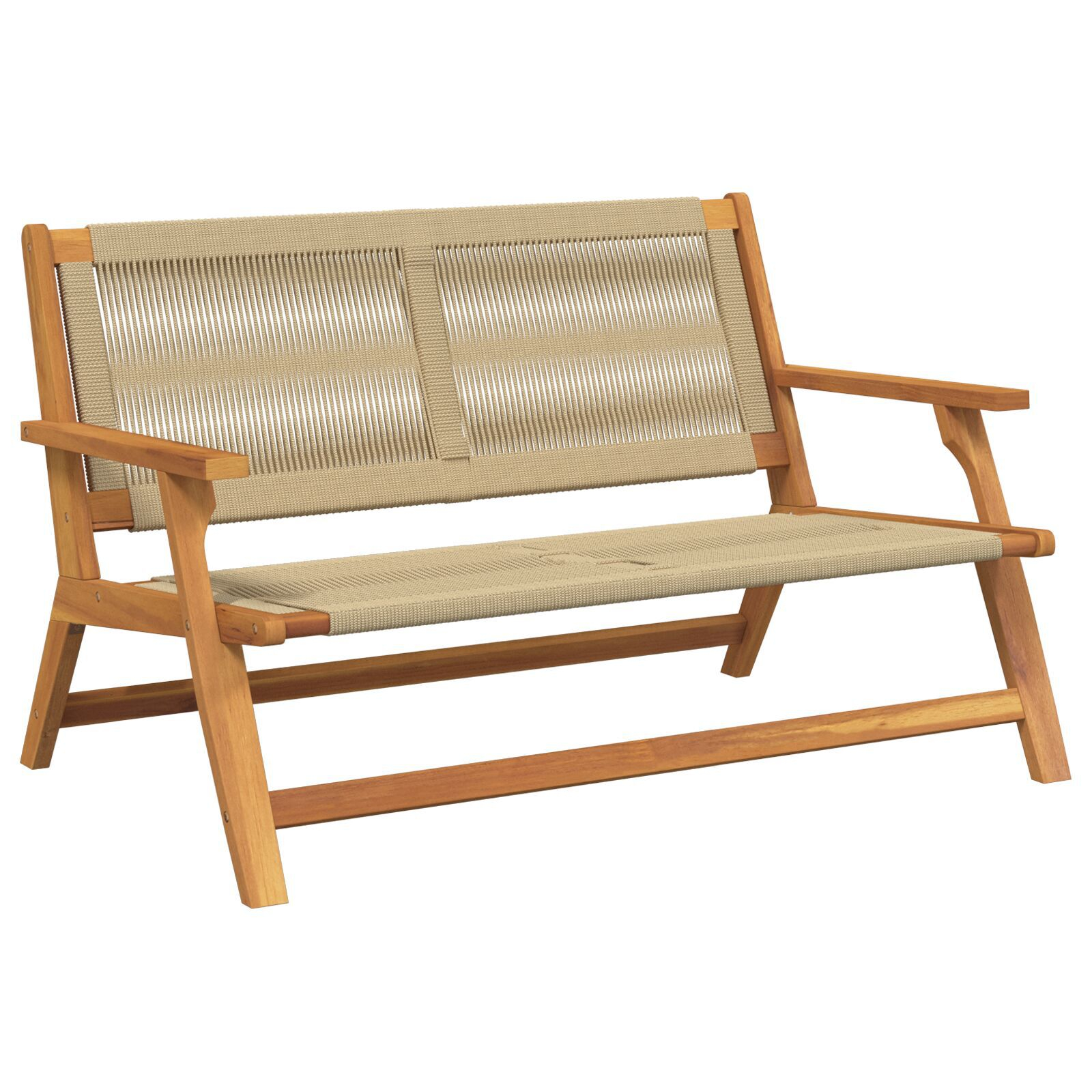 puutarhatuolit pöydällä 3 kpl Beige Täysi akaasiapuu - Image 7
