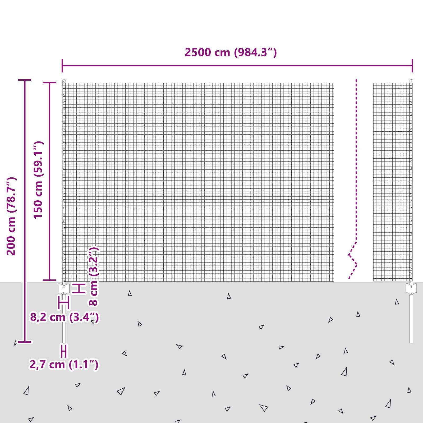 aia aiapiire 2 tk komplekt Hall Metall 25 x 1,5 m Vastupidav - Image 11