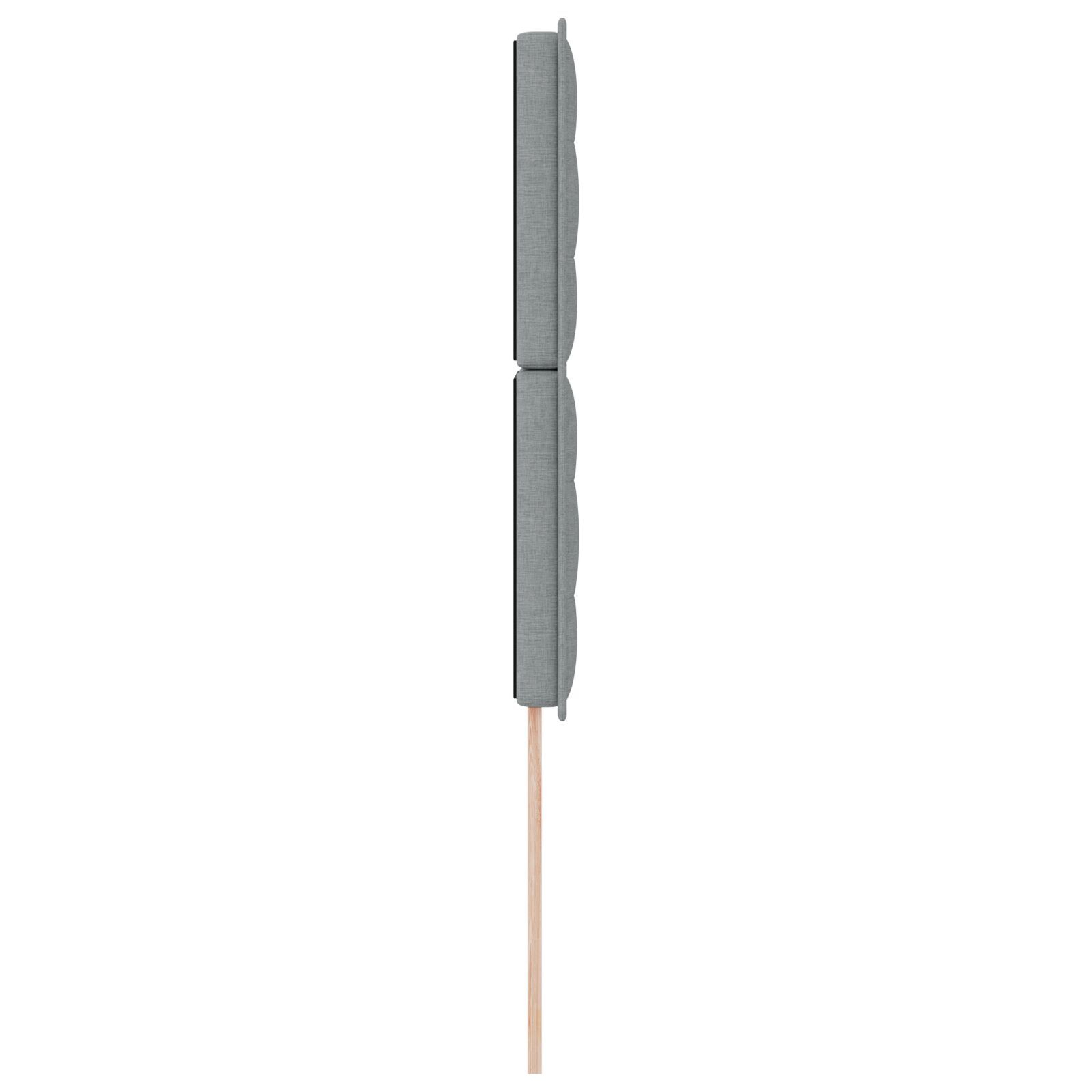 Sängynpääty Linjamallinen Vaaleanharmaa 80 cm Kankainen - Image 5