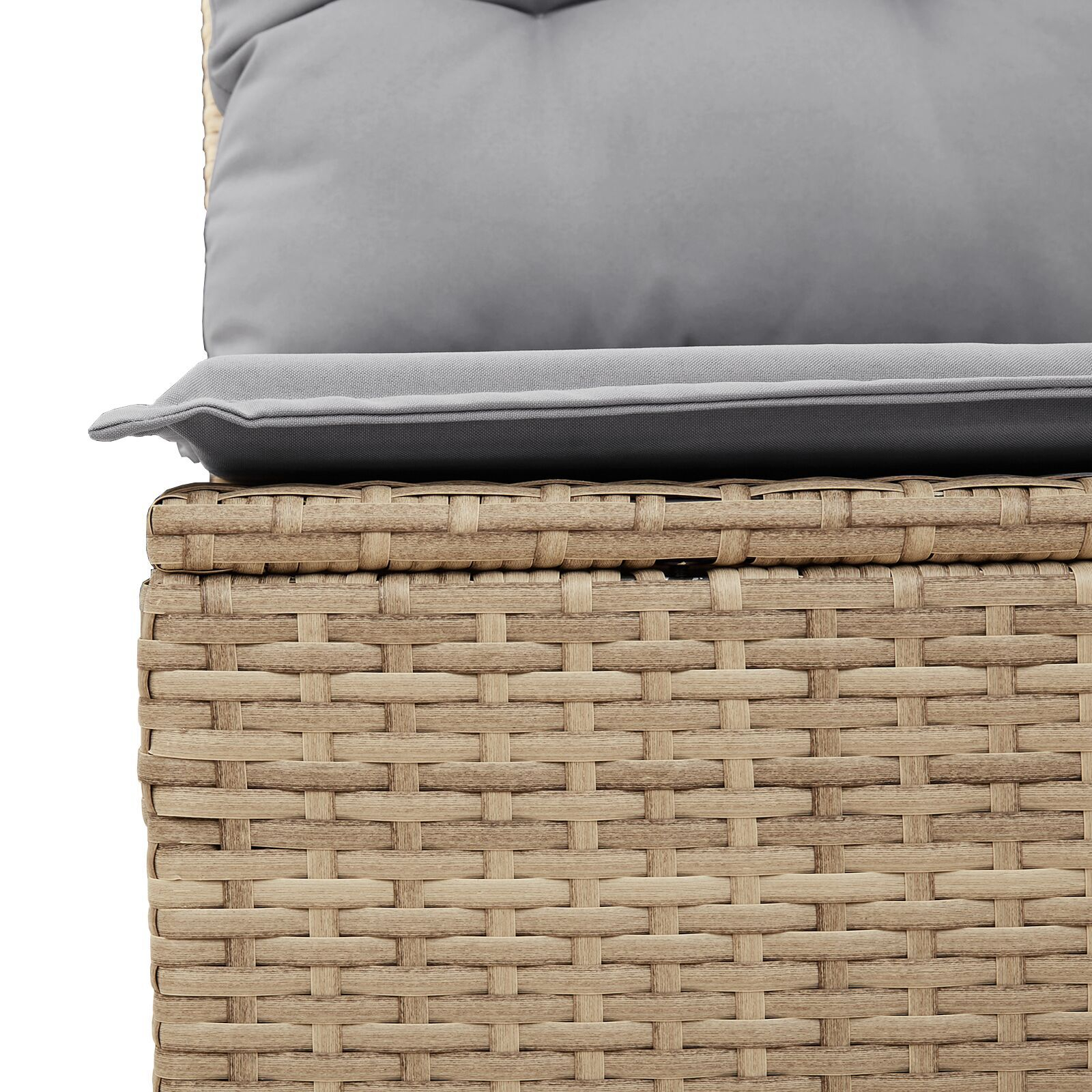 9-osaline aia diivanigrupp padjadega beež polü rattan - Image 9