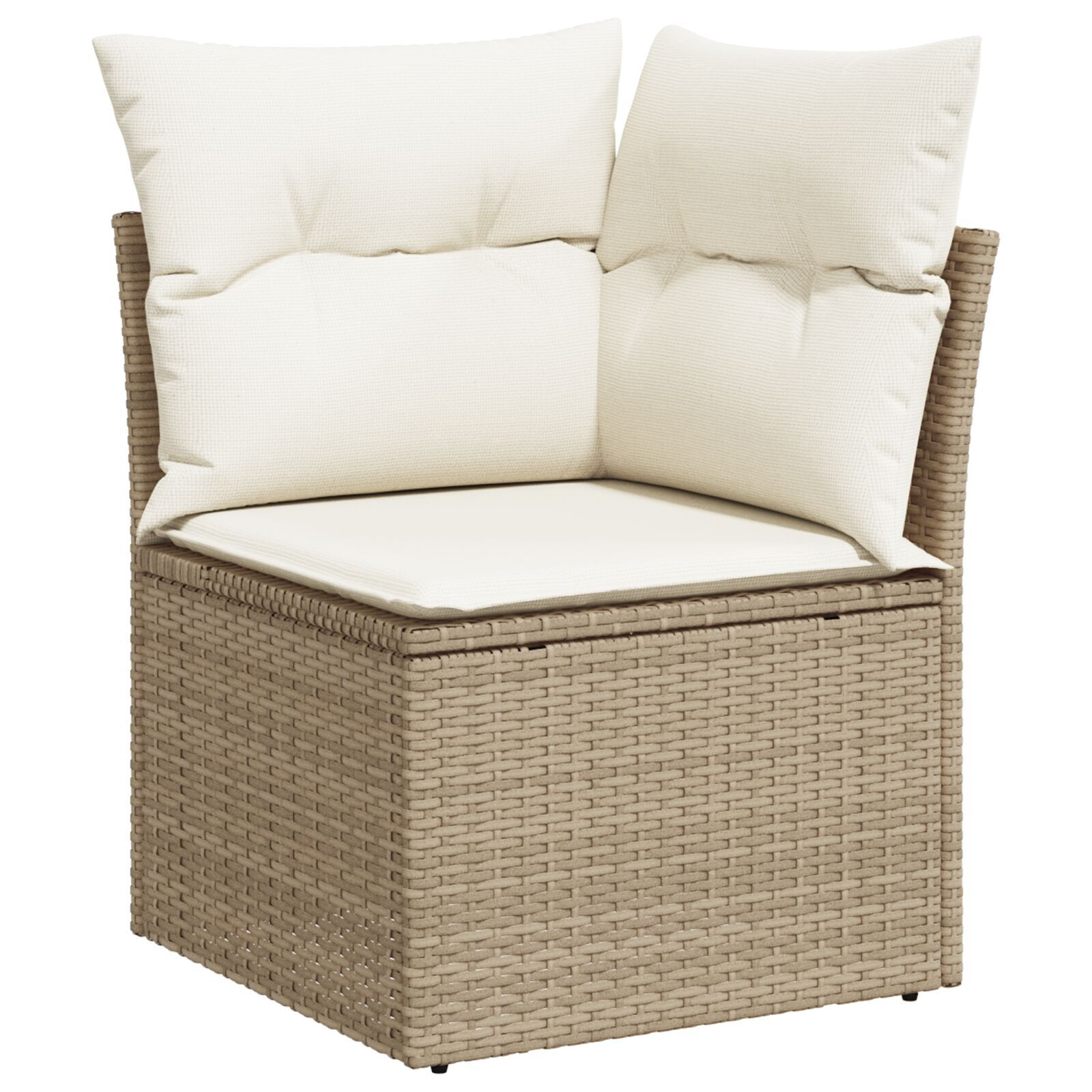 8-osaline Aia Söögikomplekt Padjadega Beežne Polü Rattan Akaatsia - Image 7