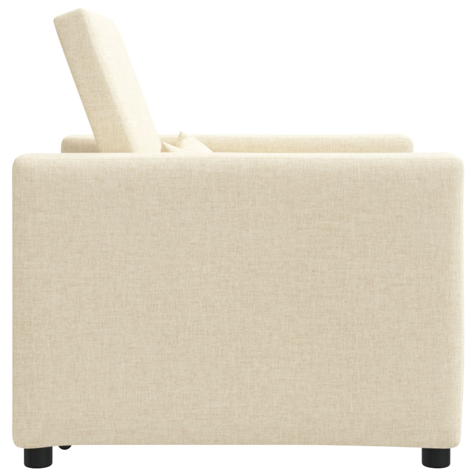 Fotoliu 3 în 1 Convertible Crem Țesătură [6]