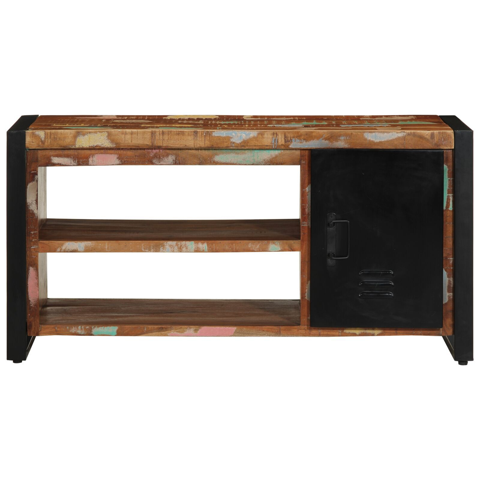 bancă pentru pantofi Multicolor 100x40x50 cm Lemn masiv recuperat [4]