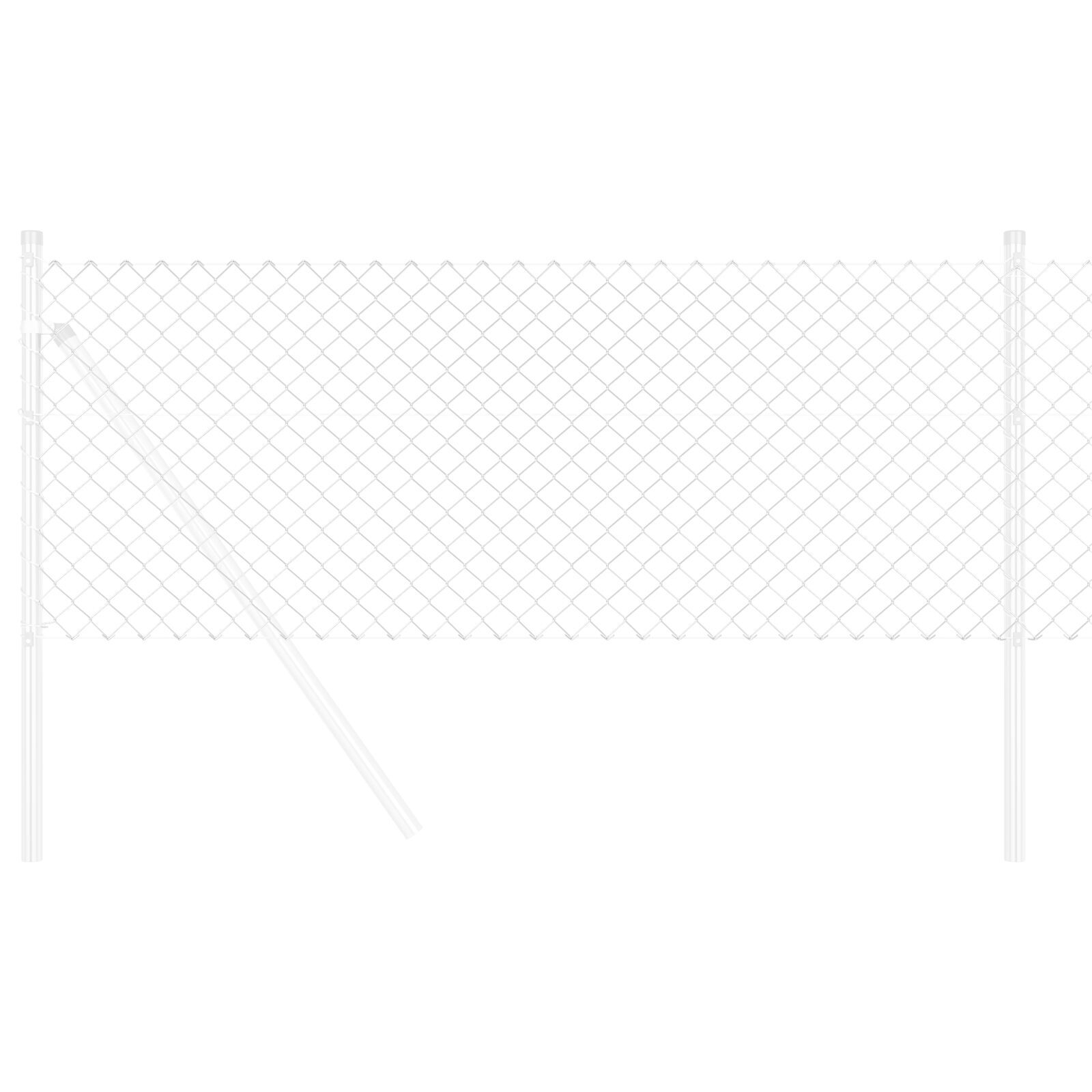 Thumbnail - vidaXL Kettenlinkzaun 0,4x25 m galvanisierter Stahl