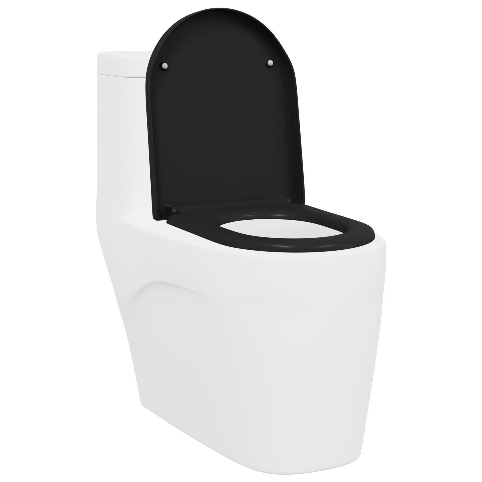 Thumbnail - vidaXL Toilettensitz Quick Release Absenkautomatik Duroplast Schwarz
