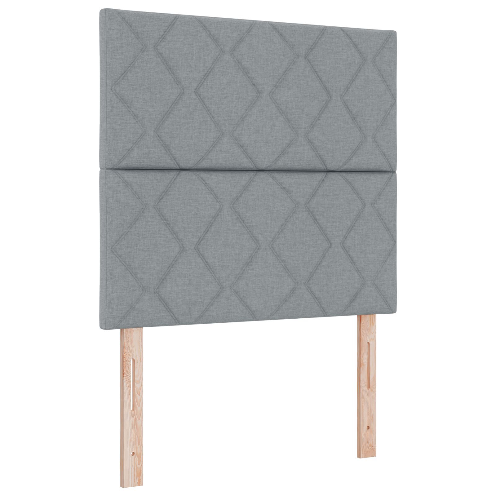 Thumbnail - vidaXL Hellgraues Boxspringbett mit Matratze 90x200 cm aus Stoff