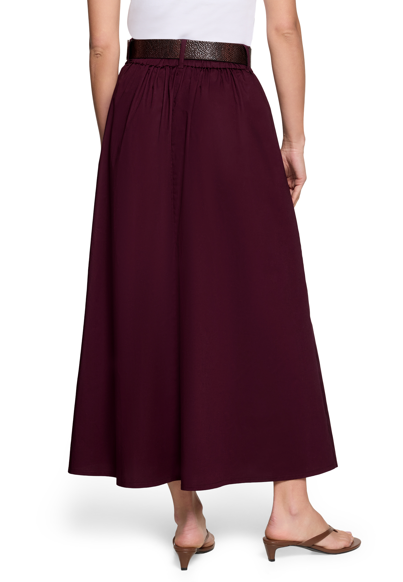 Zero Faltenrock, GüRtel, FüR Damen, Rot, 40