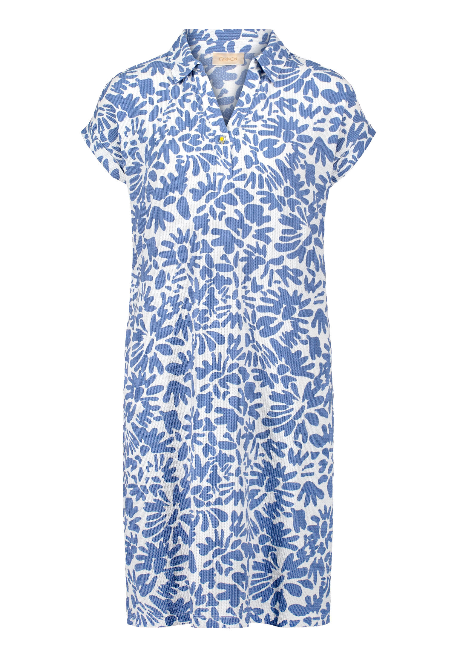 Cartoon Casual-Kleid Mit üBerschnittenen ÄRmeln, Weiß, 36