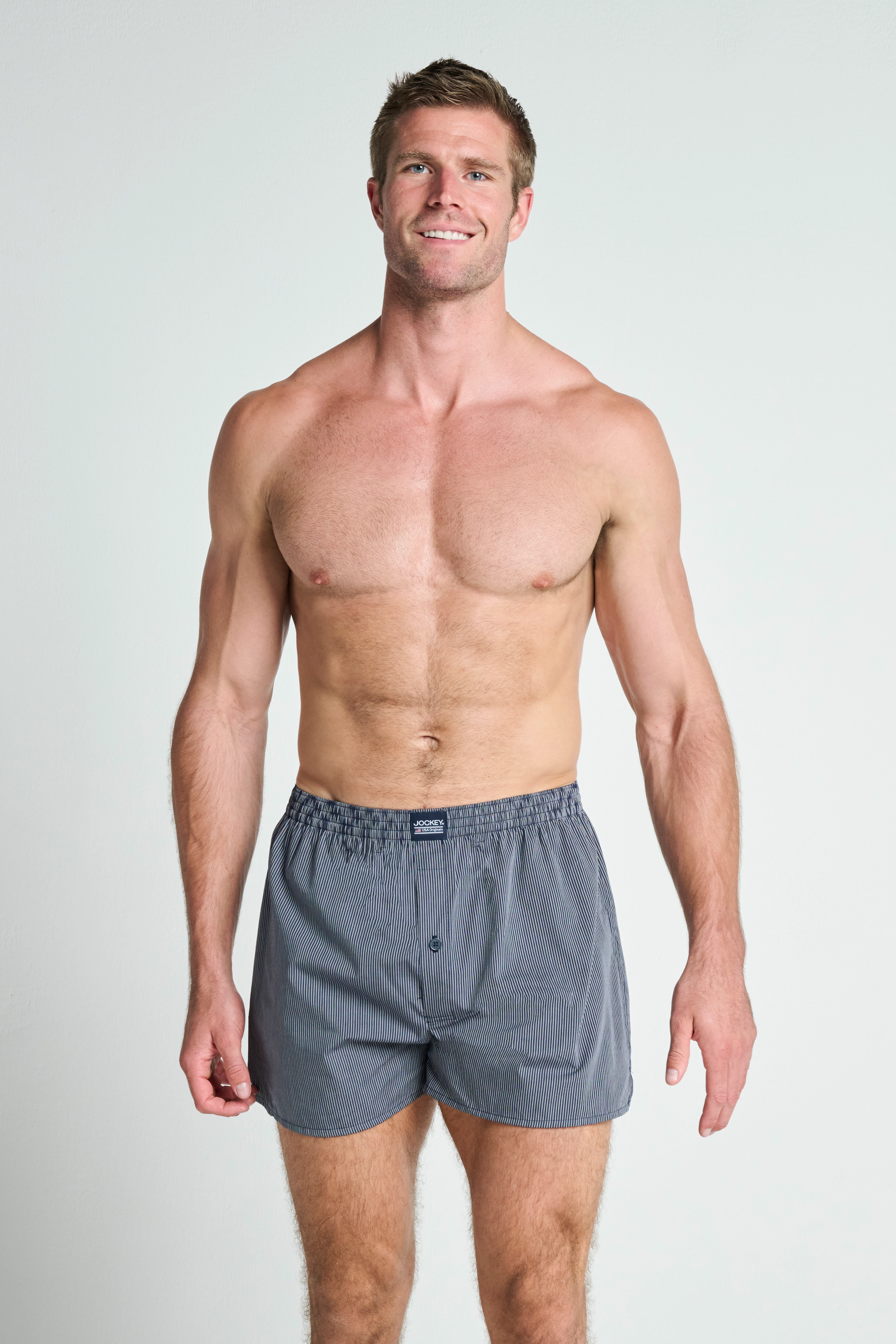 Jockey® Boxershorts, 2Er-Pack, Gemustert, FüR Herren, Blau, S