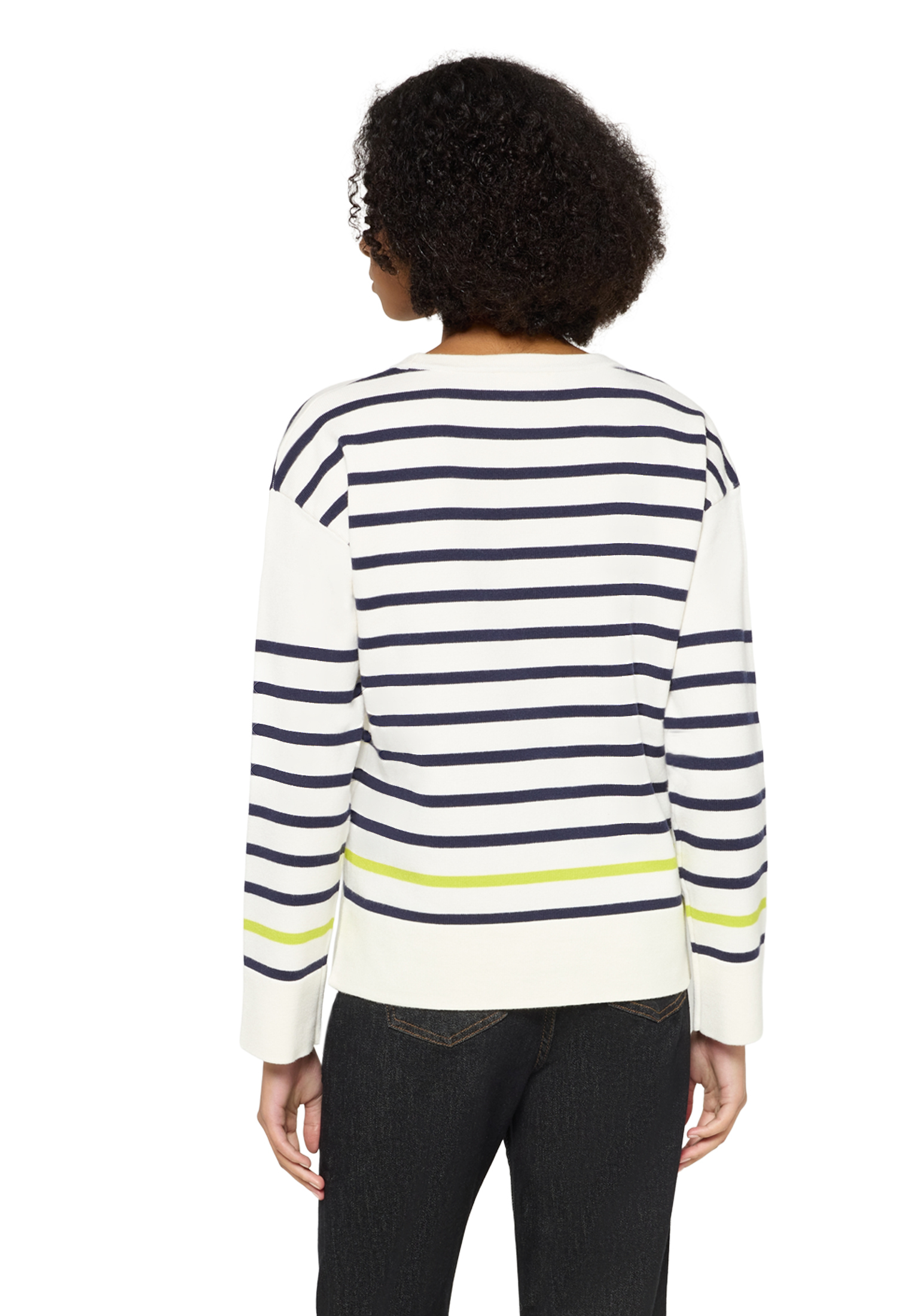 Cartoon Strickpullover, Rundhalsausschnitt, FüR Damen, Weiß, 34