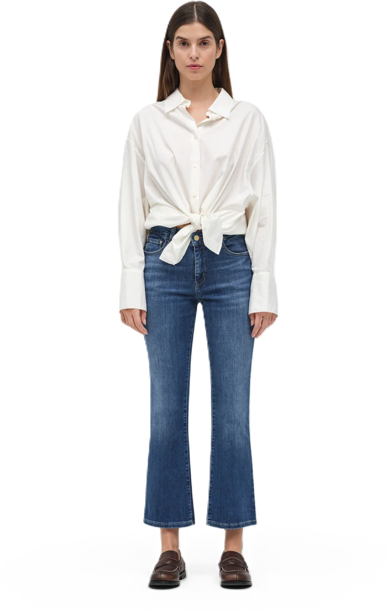 MAC Jeanshose, Five-Pocket, Logo-Stickerei, FüR Damen, Blau, 40/27