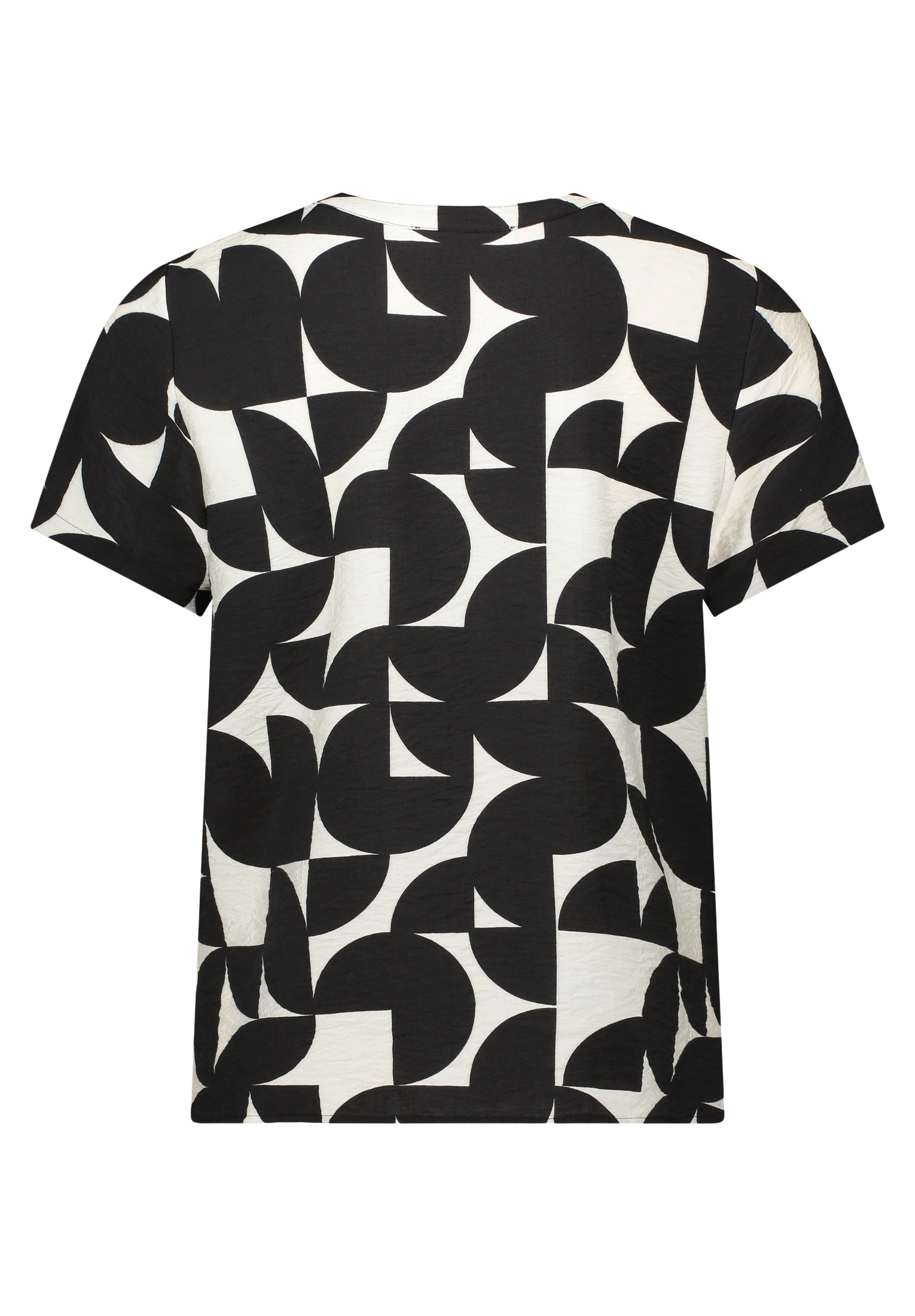 Betty & Co Schlupfbluse Kurzarm, Schwarz, 36