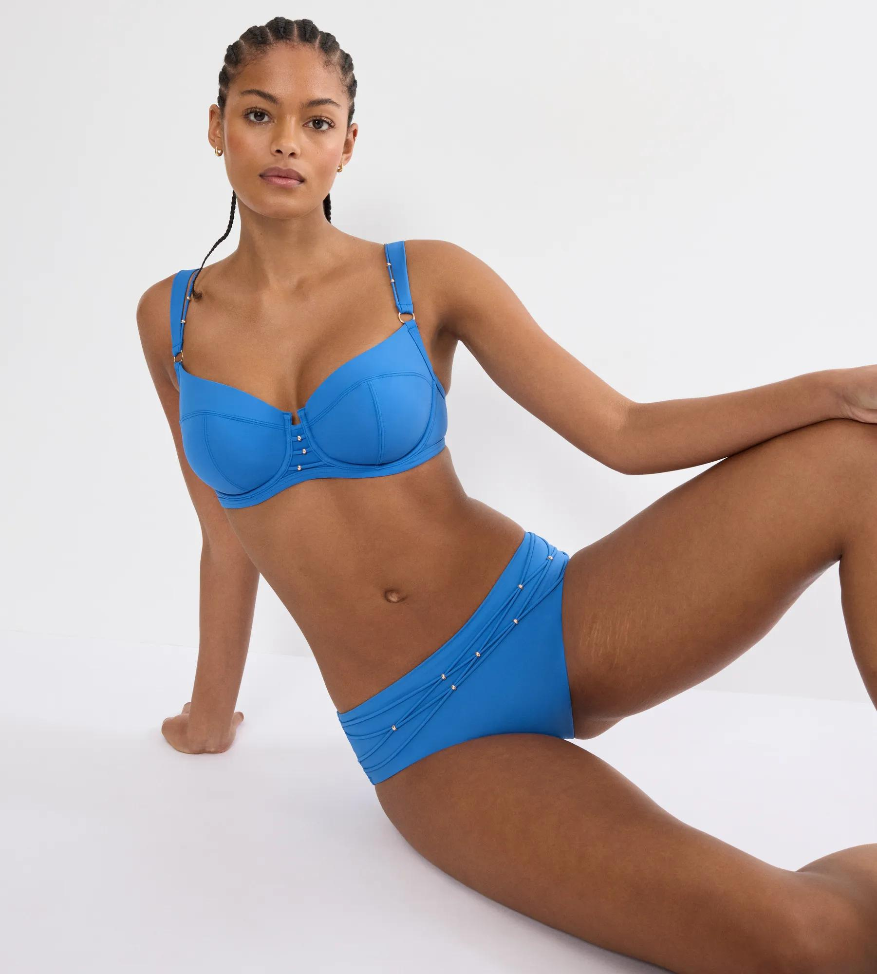 Triumph Bikini-Slip Palina Love By The Sea, Gummibund, FüR Damen, Blau, 42