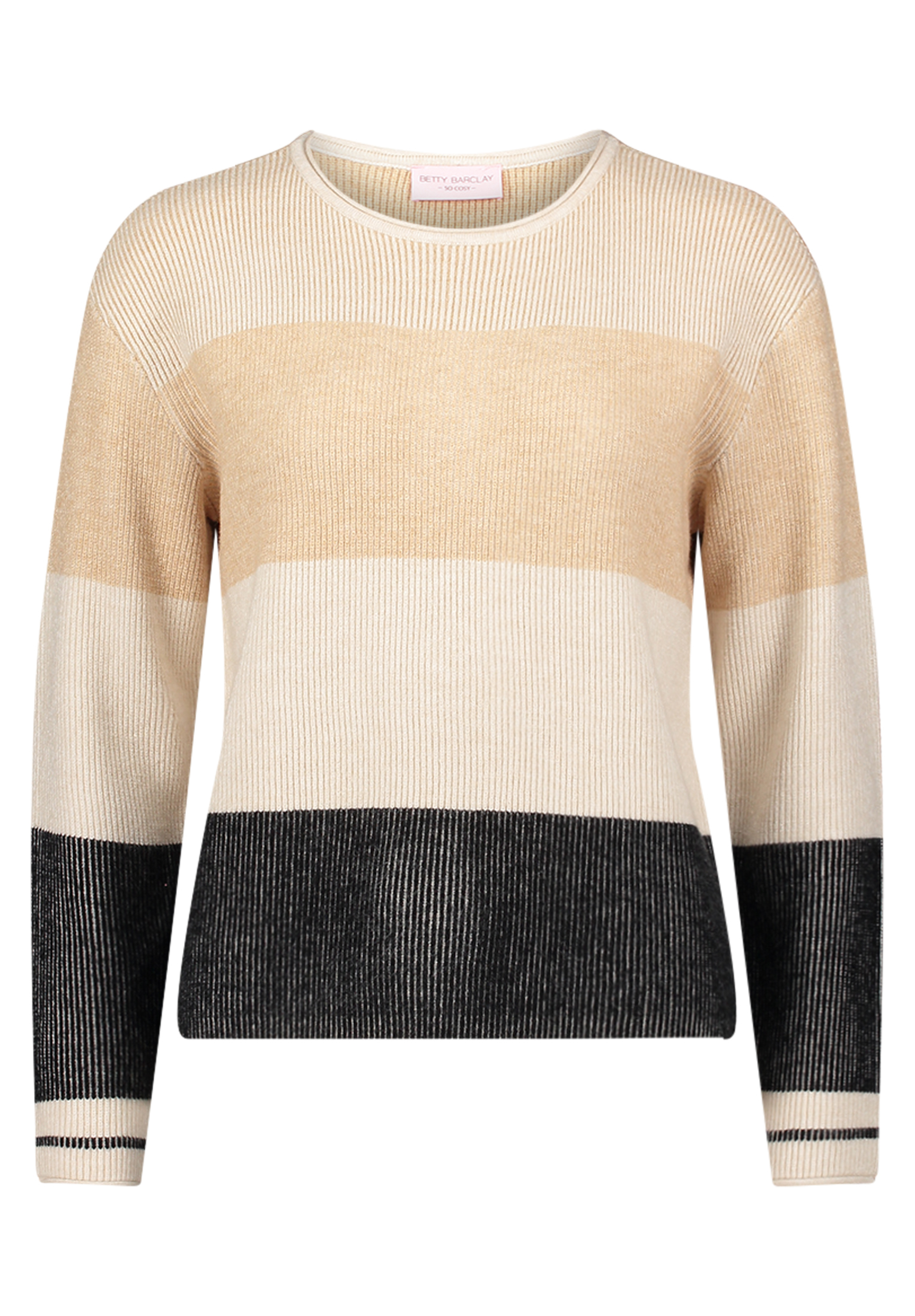 Betty Barclay 52468026_Strickpul, 9972 Black/Beige, 46, Schwarz, 46