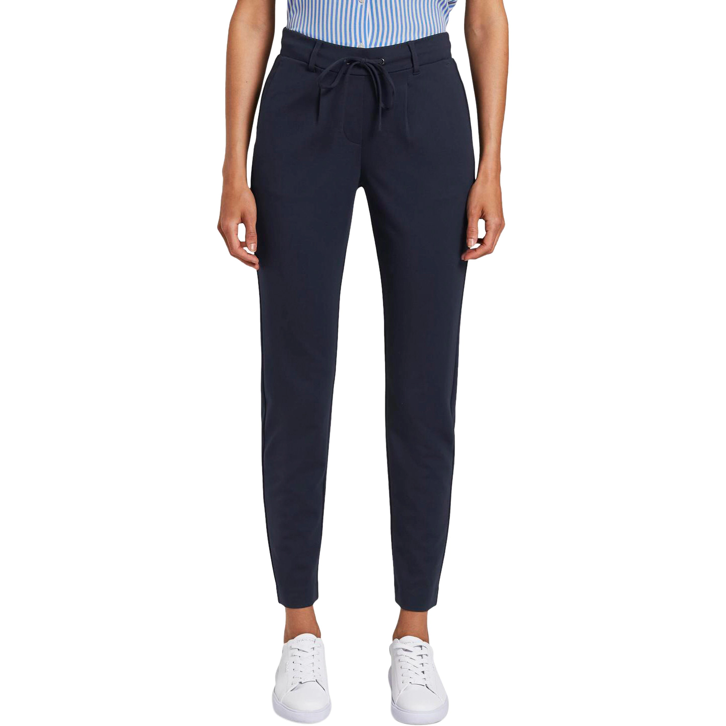 Tom Tailor Stoffhose, Gummibund Mit Kordelzug, FüR Damen, Blau, 38/32