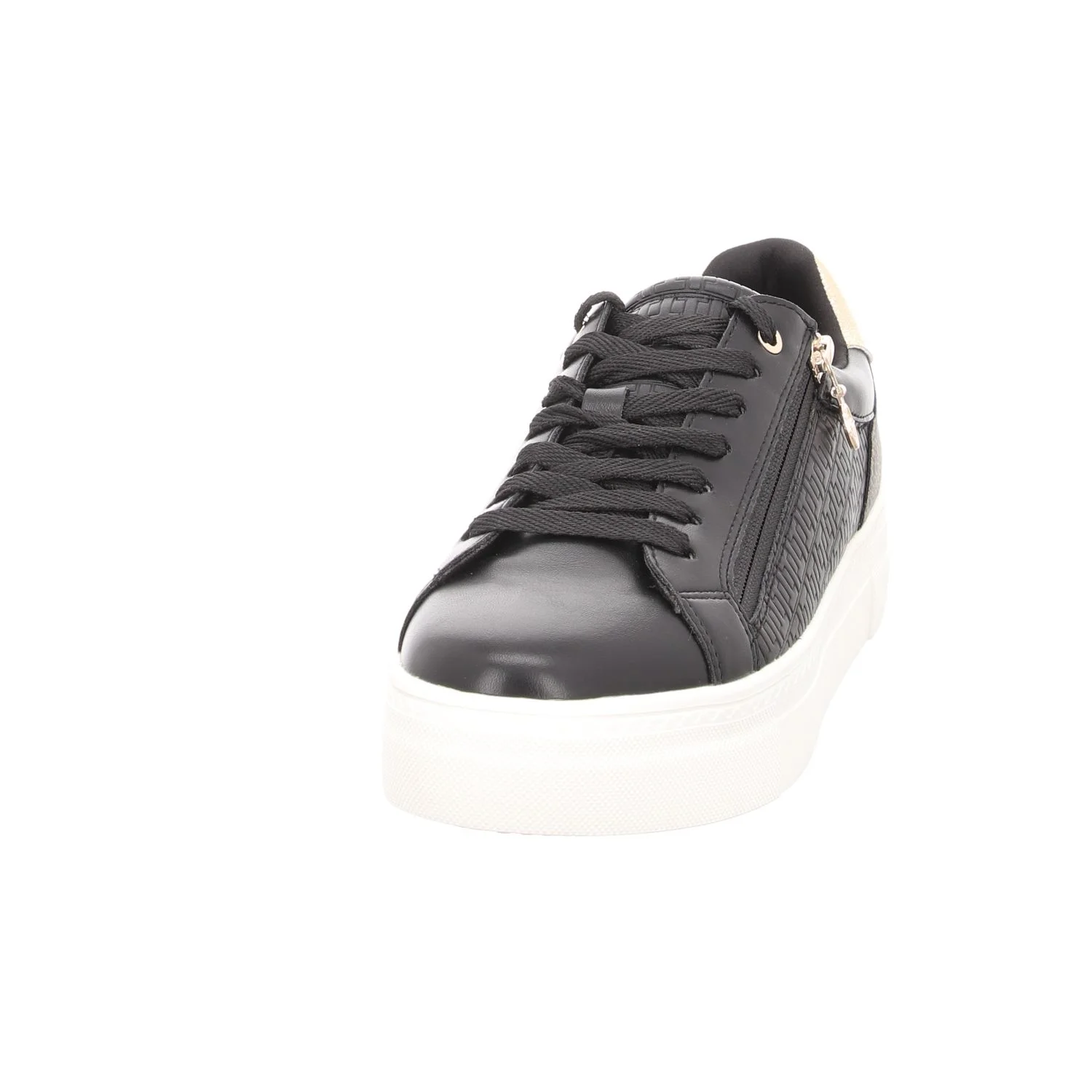 Tamaris Sneaker, Lederoptik, ReißVerschluss, FüR Damen, Schwarz, 41