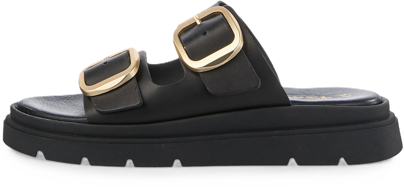 tamaris Pantoletten, DornschließE, FüR Damen, Schwarz, 38
