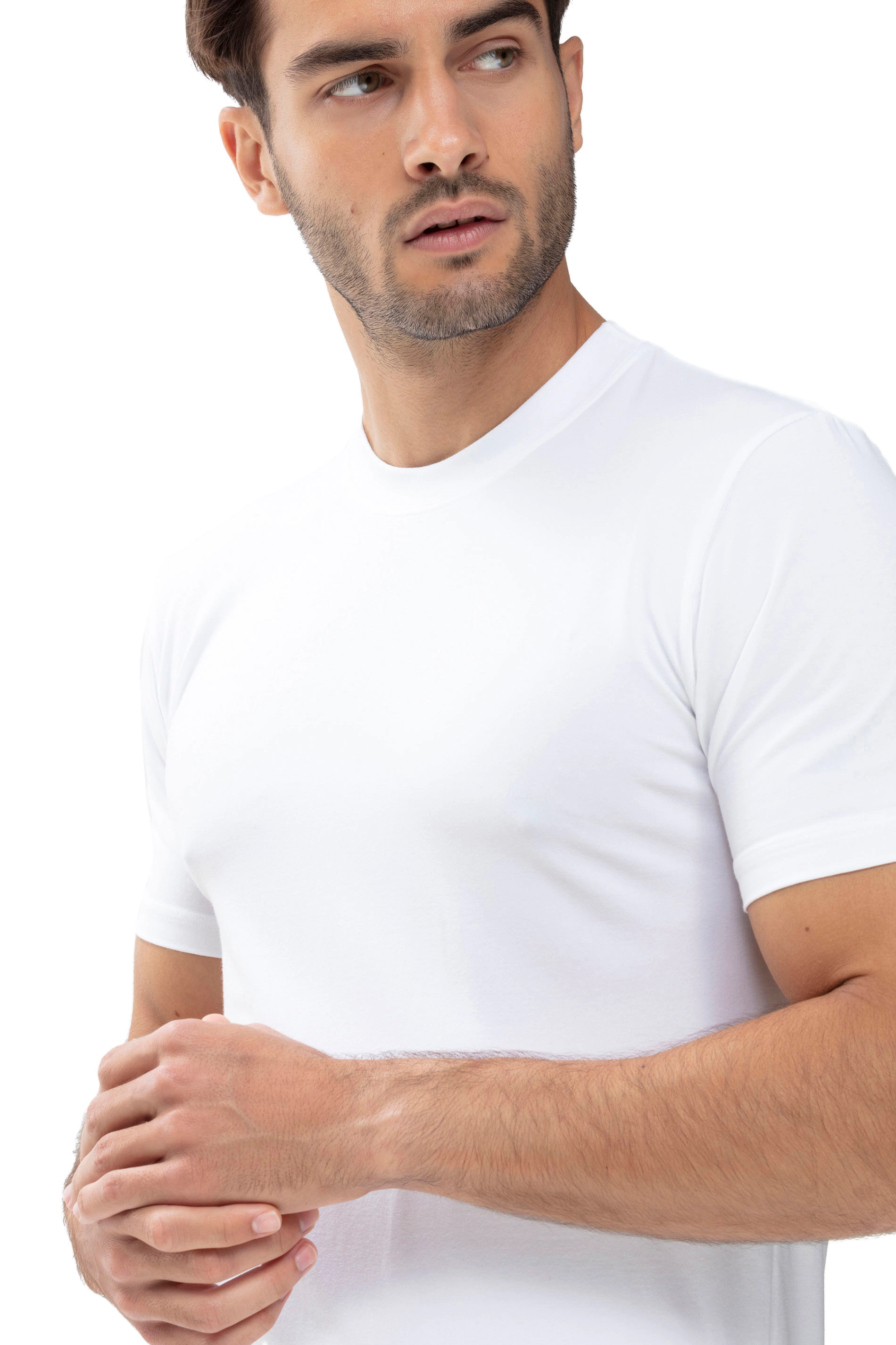 mey Dry Cotton T-Shirt, Feuchtigkeitsregulierend, FüR Herren, Weiß, 5