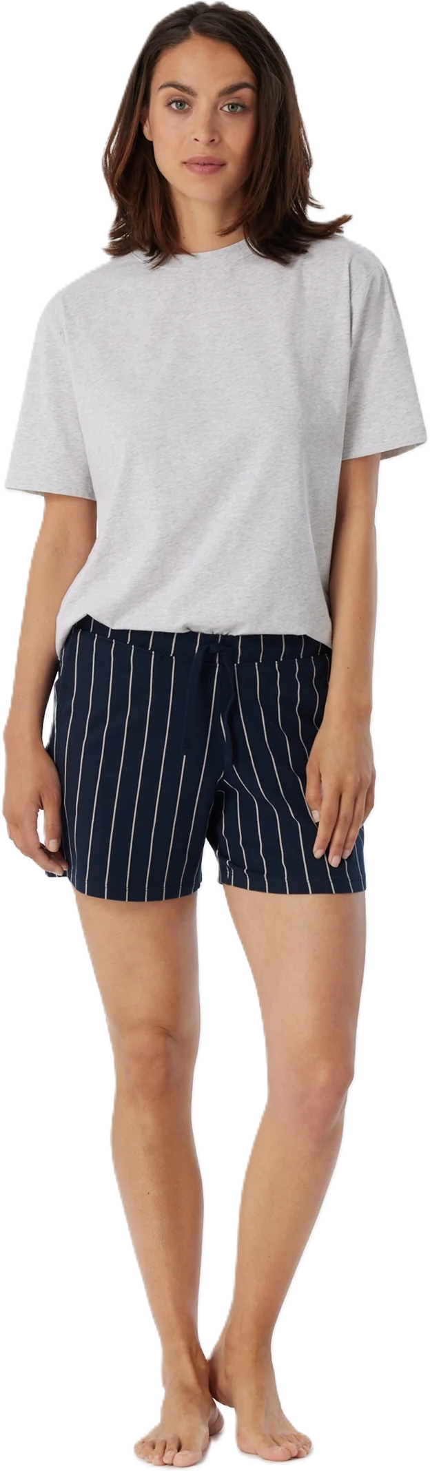 Schiesser Mix+Relax Schlafanzug-Hose, Single-Jersey, Tunnelzug, FüR Damen, Blau, 44