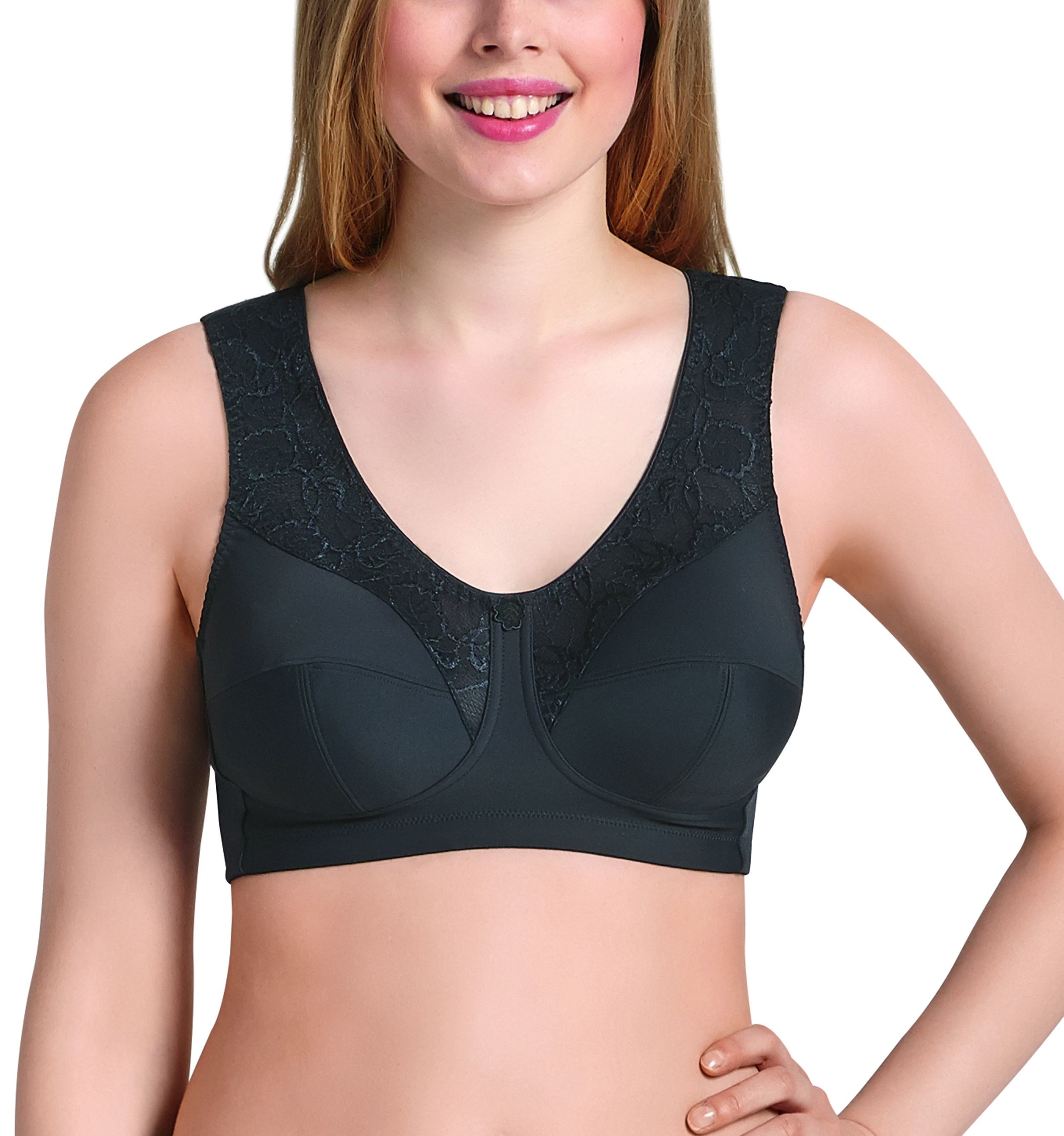 Anita Microenergen Entlastungs-Bh, Spitze, Microfaser, FüR Damen, Schwarz, 115A
