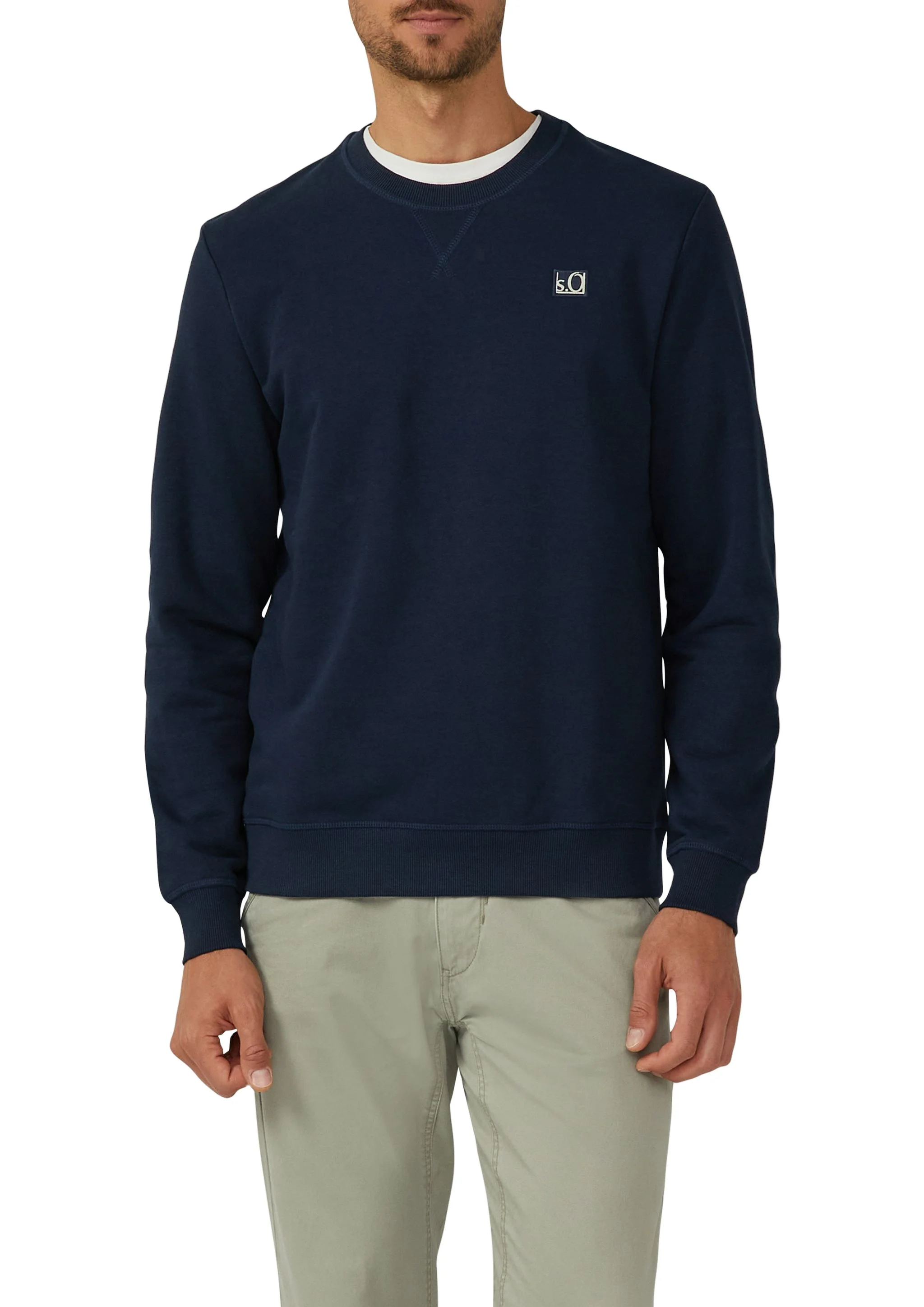 s.Oliver Sweatshirt, RippbüNdchen, FüR Herren, Blau, XXL