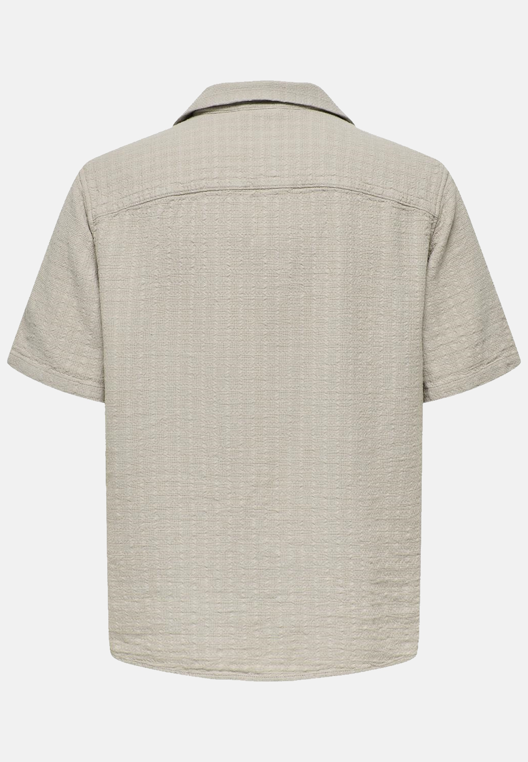 Only & Sons Freizeithemd "Latham", Regular Fit, Kurzarm, Reverskragen, FüR Herren, Grau, L