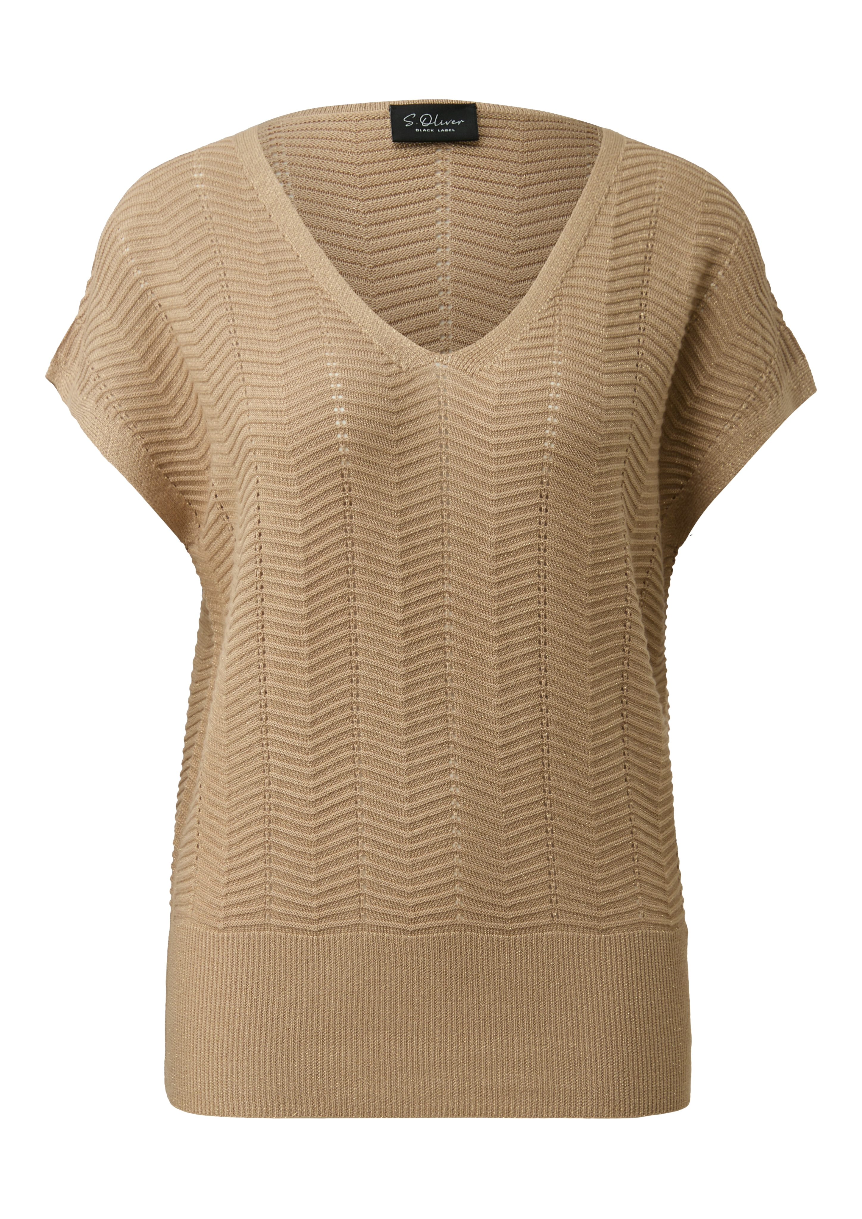 S.Oliver Black Label Pullover, V-Ausschnitt, FüR Damen, Braun, S