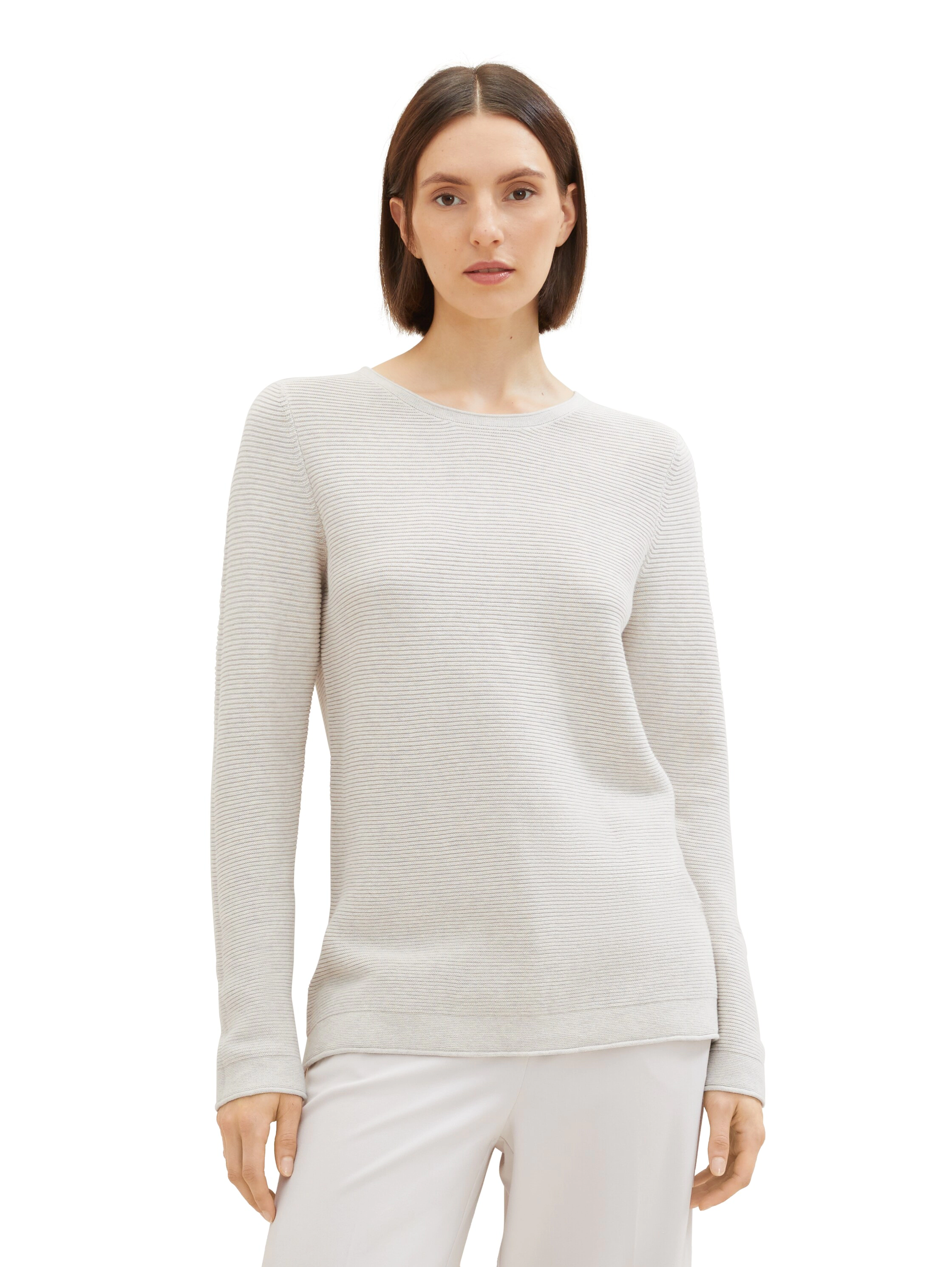 Tom Tailor Strickpullover, Baumwolle, FüR Damen, Beige, XS