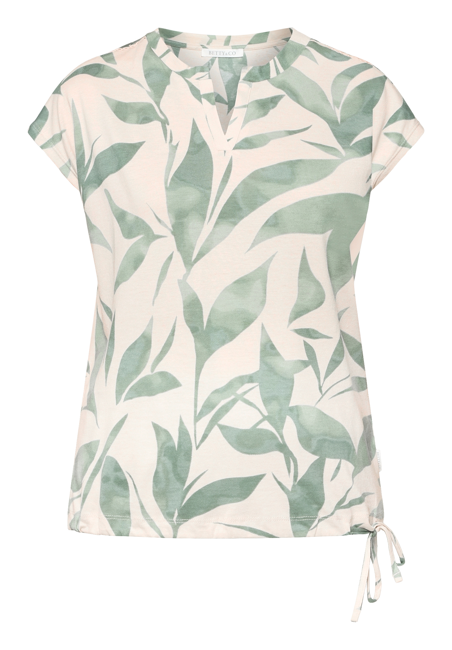 Betty & Co Casual-Shirt Mit Tunnelzug, Beige, M